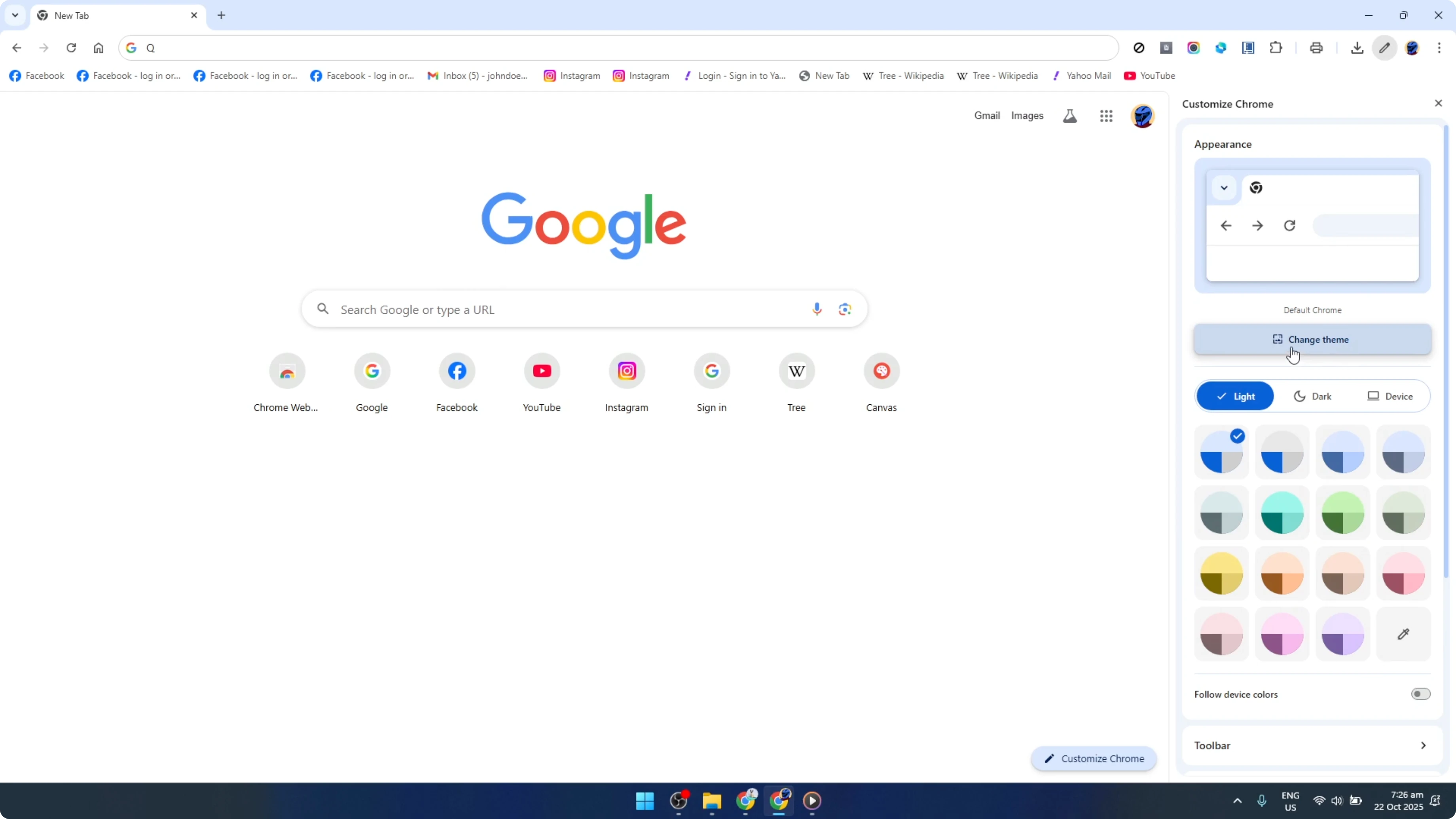 Screenshot from How To Put Your Image On Google Chrome Home Page As Background [2026 Guide] at 48s