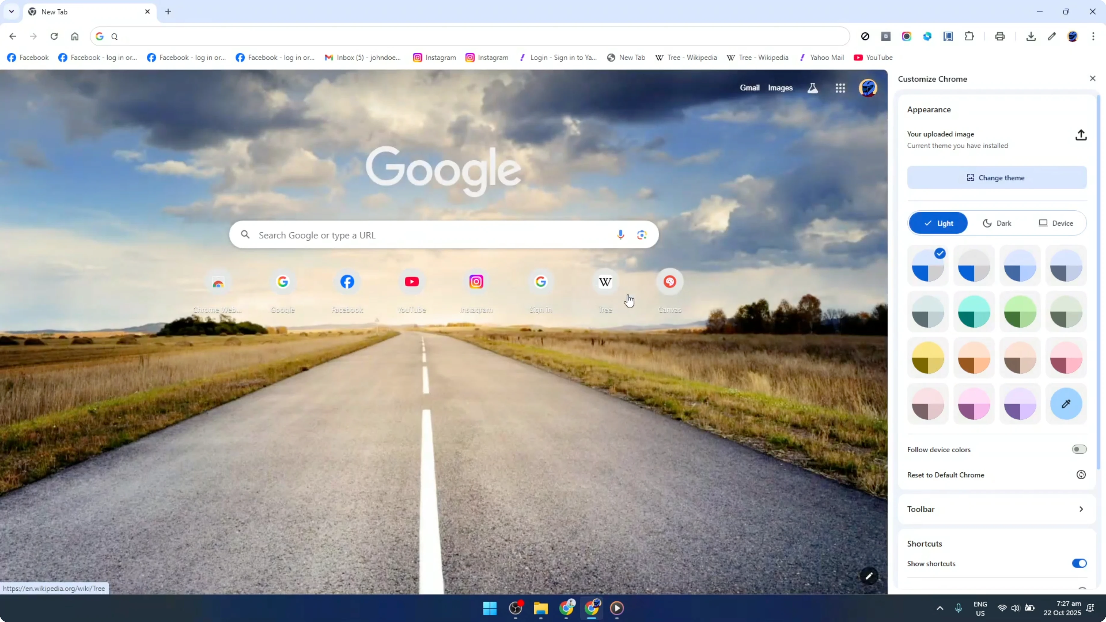 Screenshot from How To Put Your Image On Google Chrome Home Page As Background [2026 Guide] at 80s