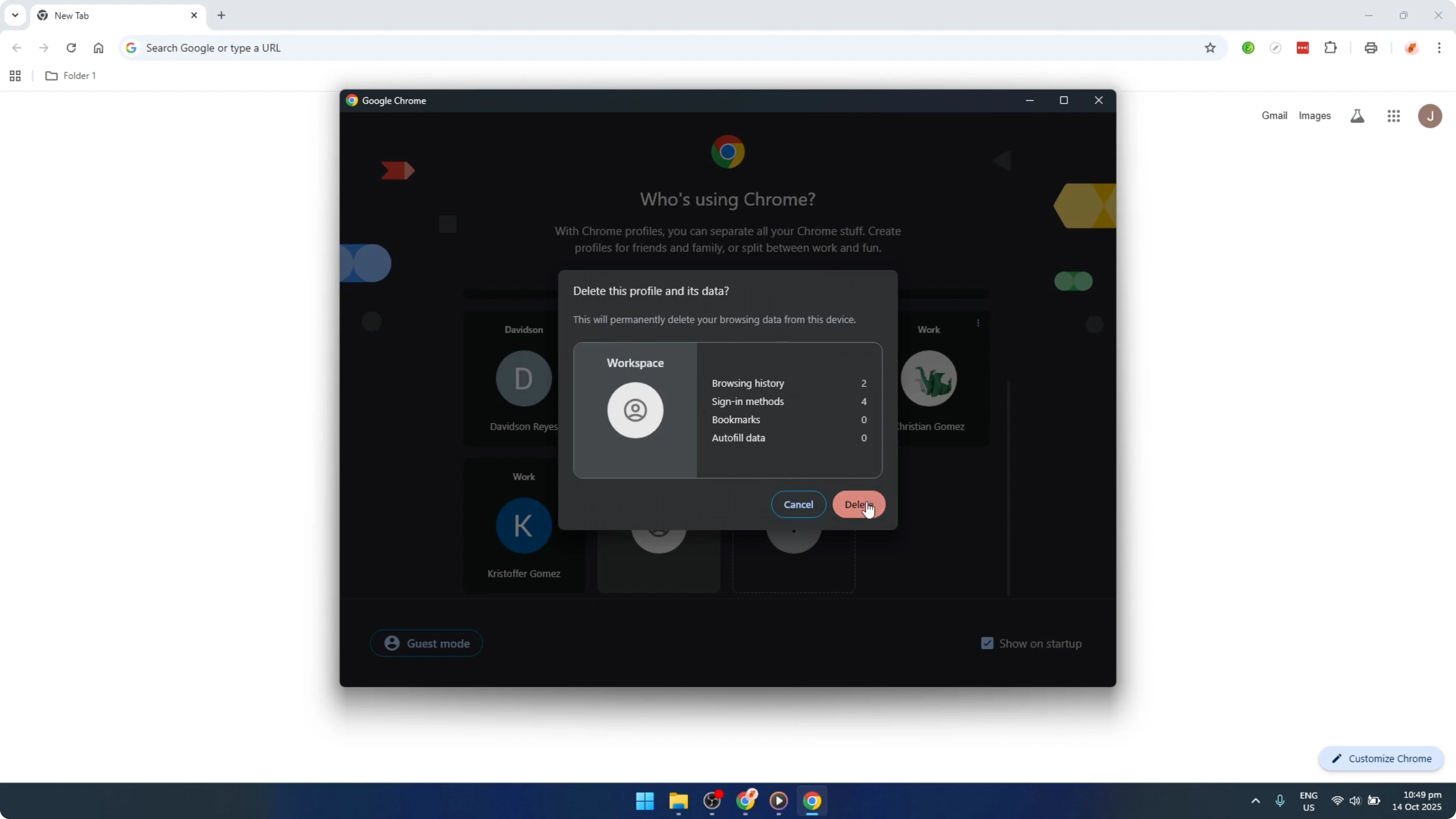 Screenshot from How To Remove Avatar on Google Chrome [2026 Guide] at 111s