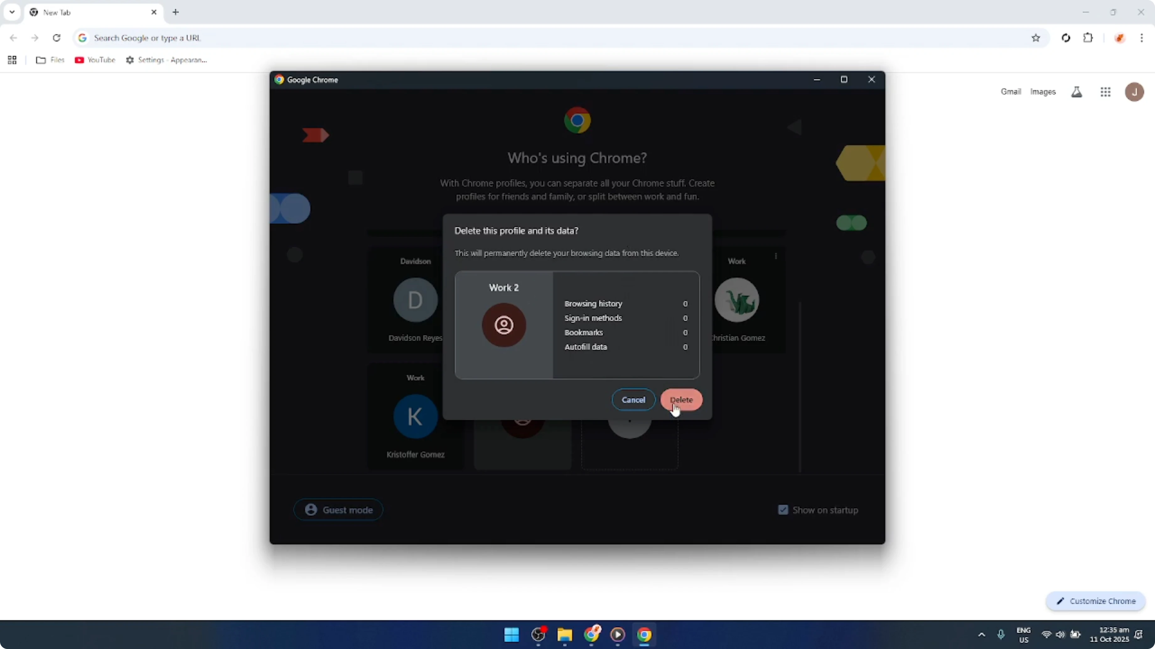 Screenshot from How To Remove Profile in Google Chrome Browser [2026 Guide] at 76s