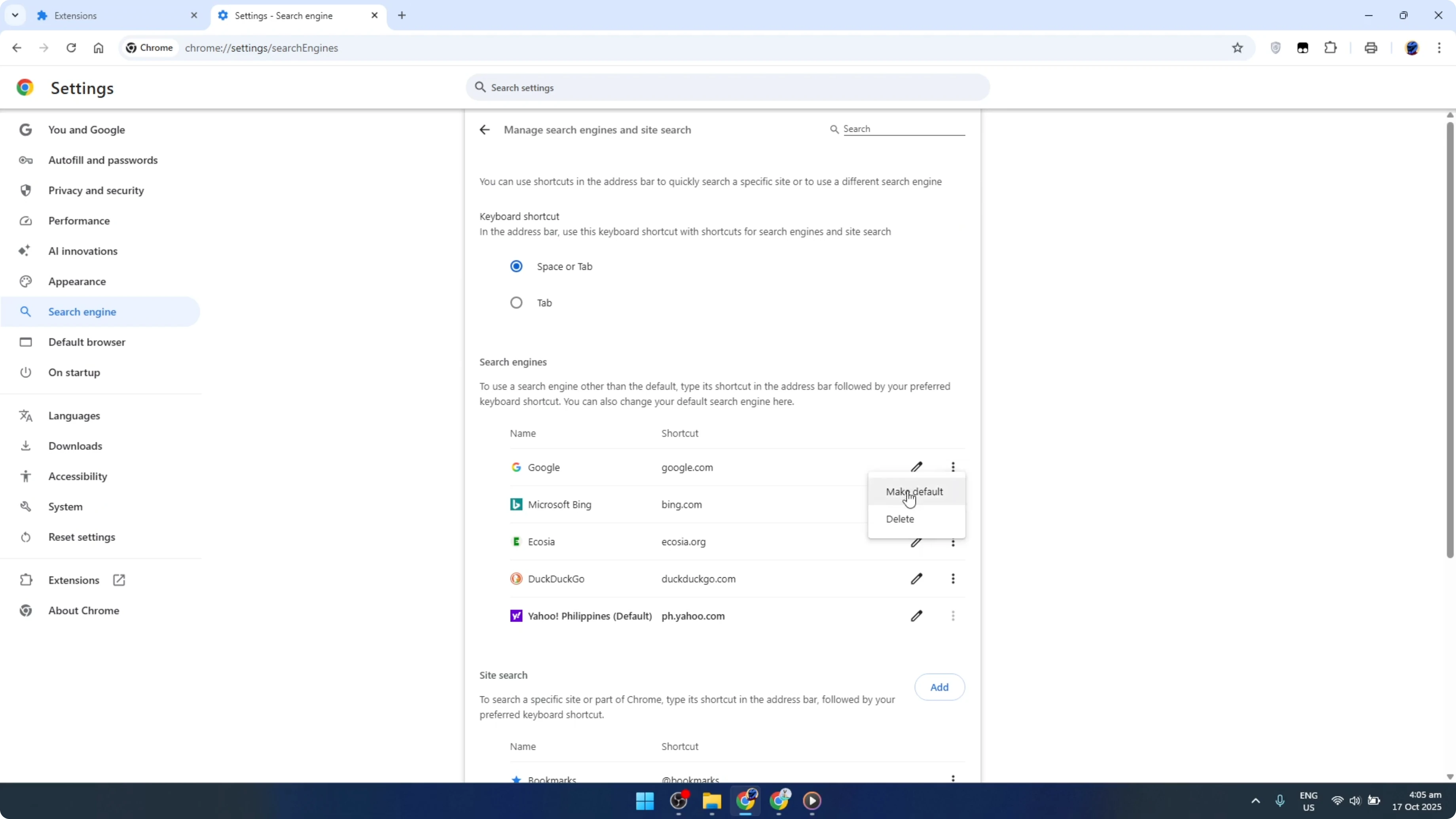 Screenshot from How To Remove Yahoo Secure Search And Restore To Google Chrome [2026 Guide] at 63s