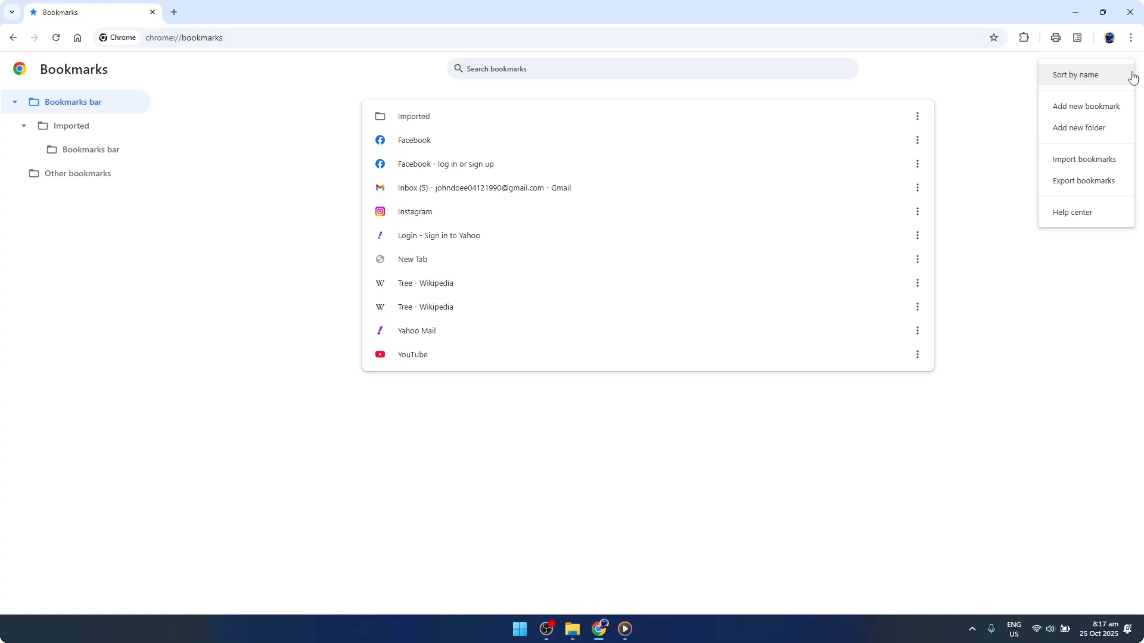 Screenshot from How To Restore Deleted Bookmarks on Google Chrome [2026 Guide] at 101s