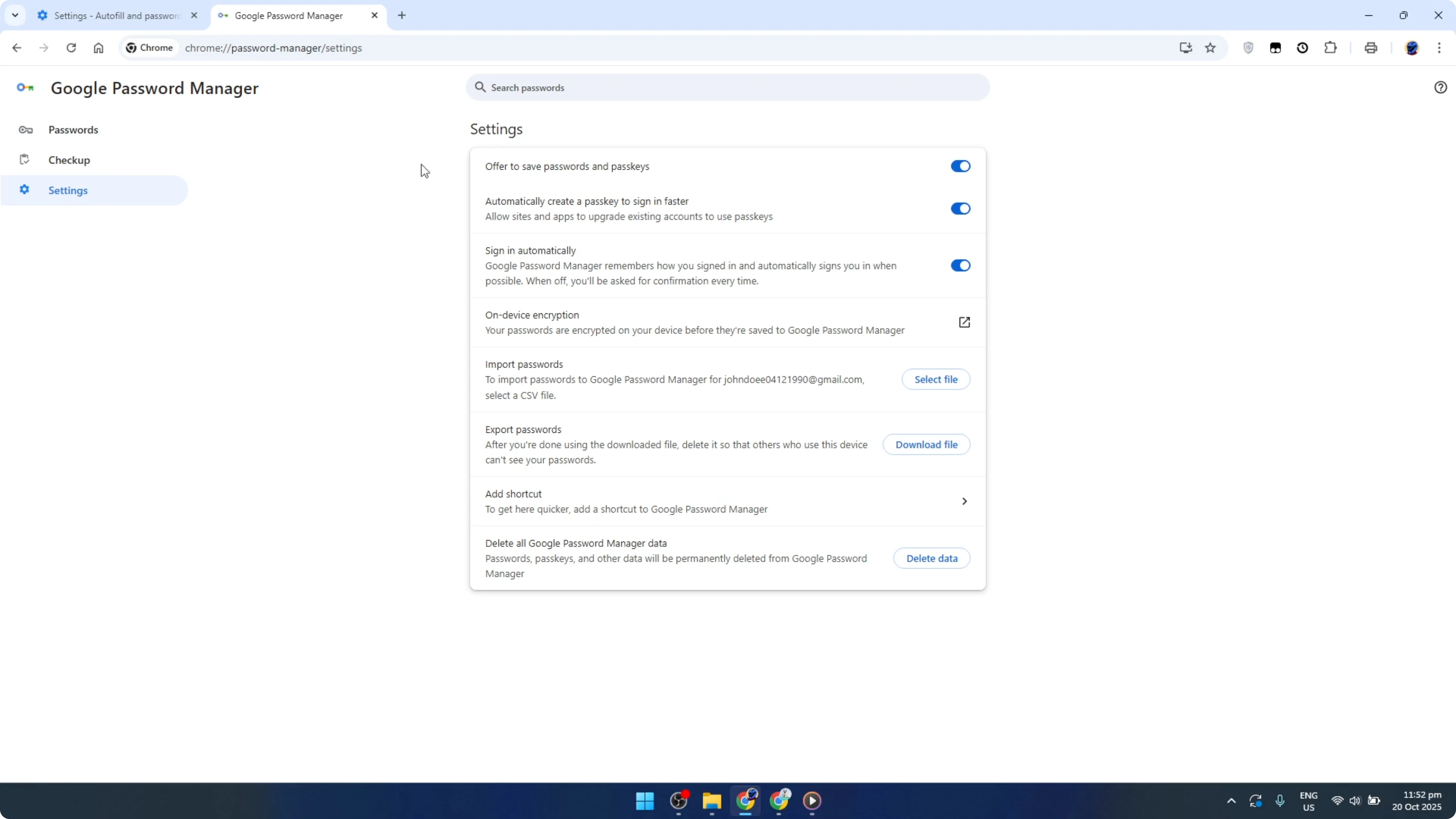Screenshot from How To Automatically Save Passwords on Google Chrome [2026 Guide] at 99s