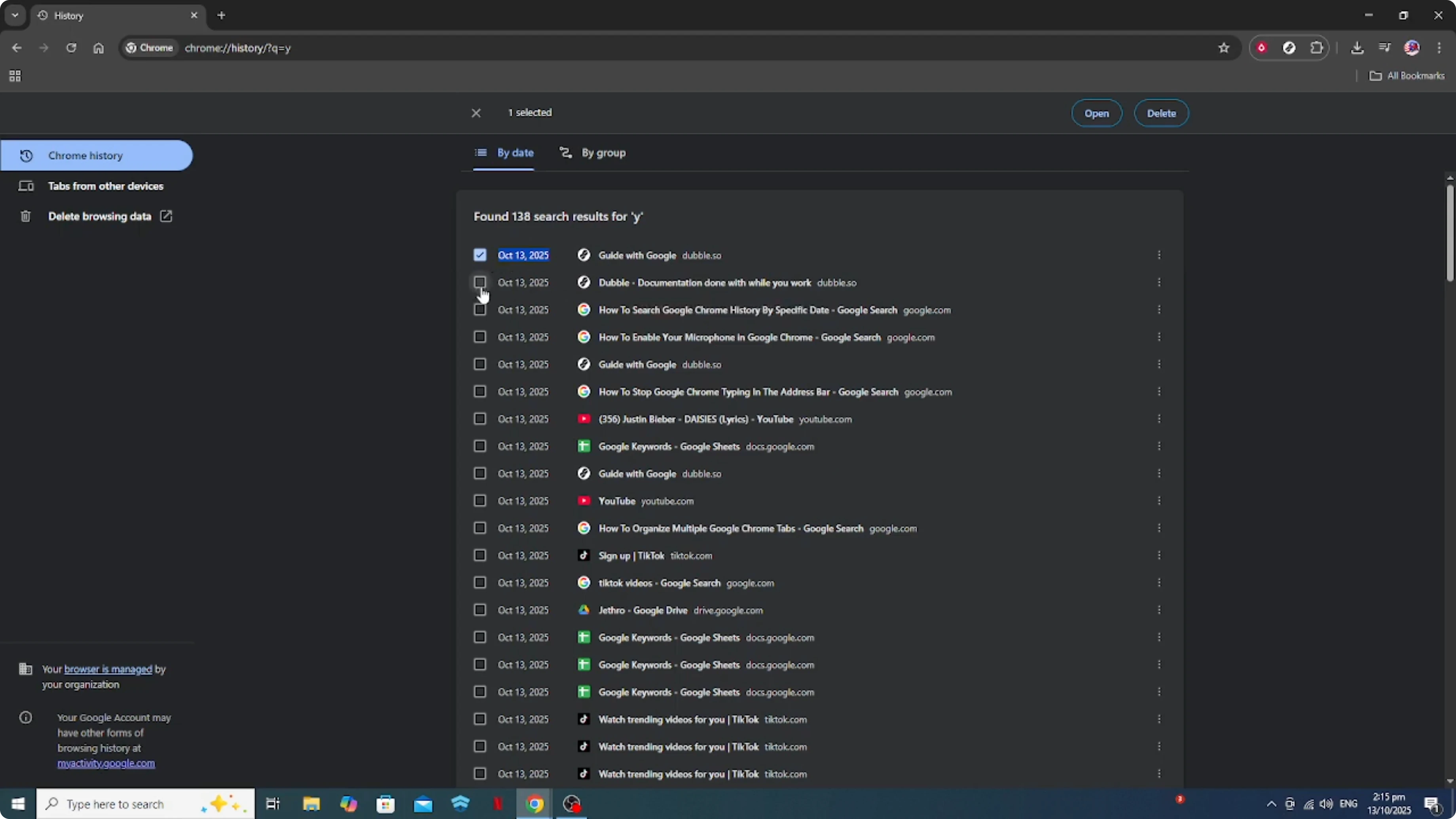 Screenshot from How To Search Google Chrome History By Specific Date [2026 Guide] at 103s