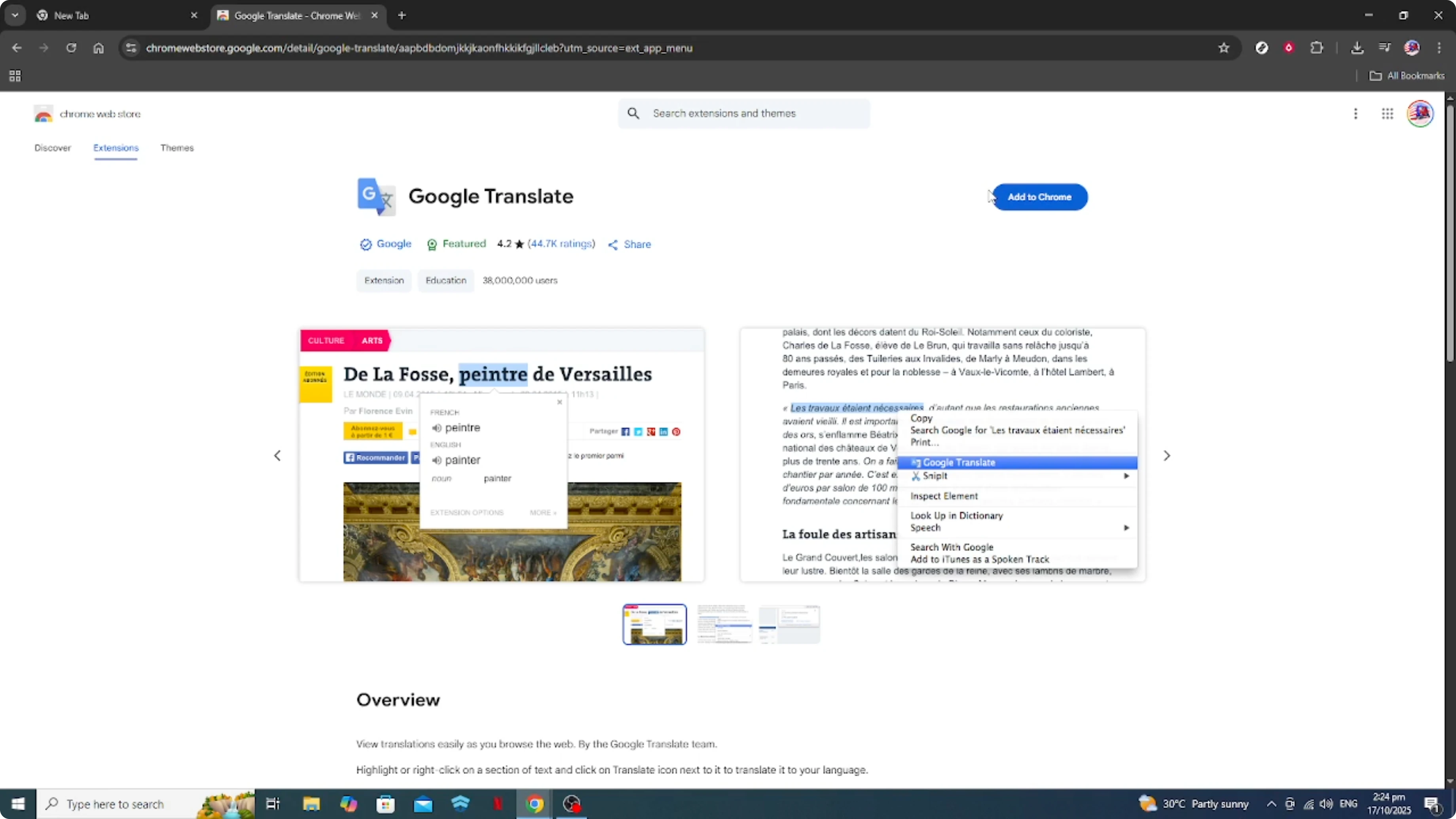 Screenshot from How To Setup Google Translate Extension in Google Chrome [2026 Guide] at 81s