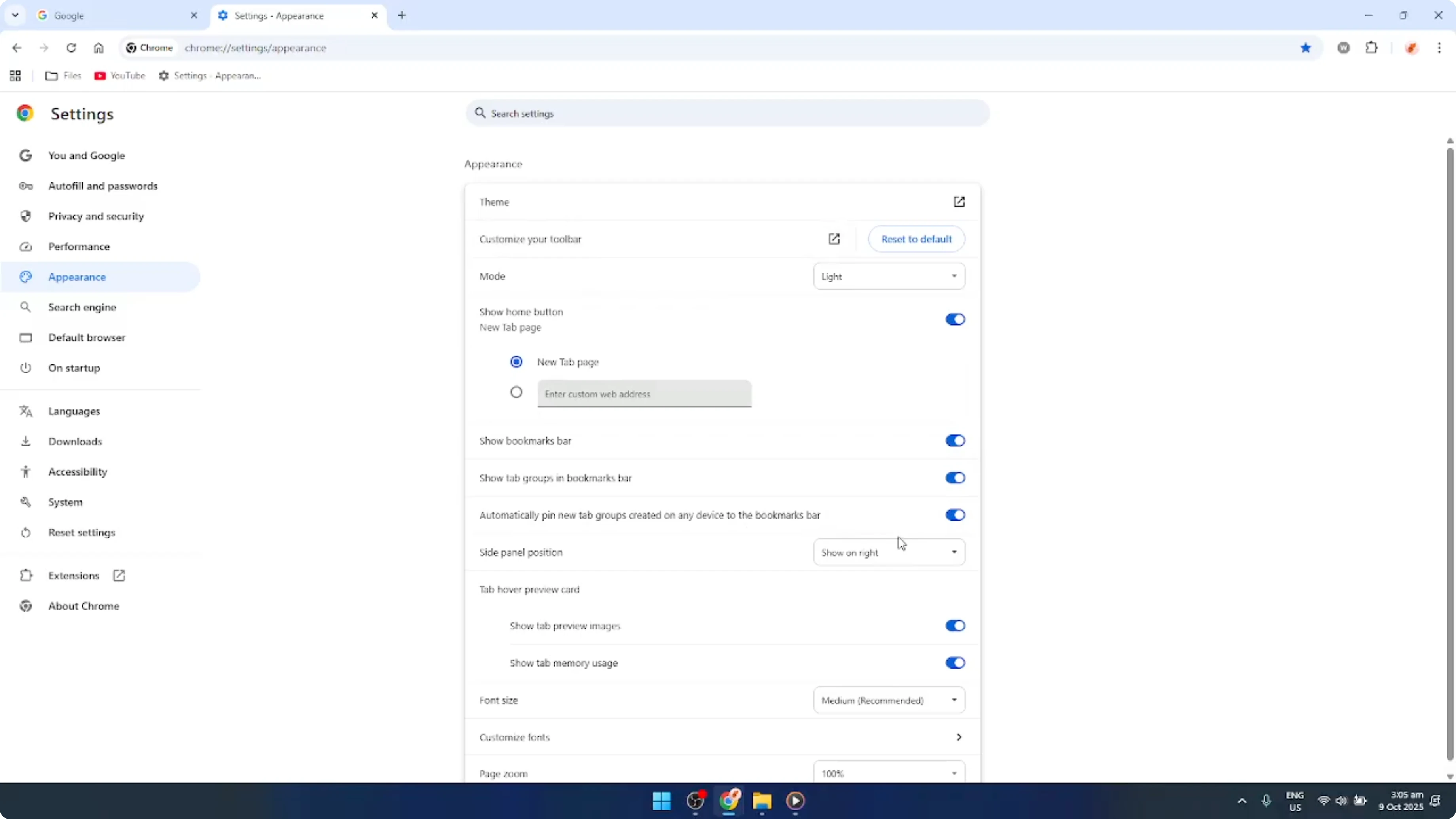 Screenshot from How To Always Show or Hide The Google Chrome Bookmarks Bar [2026 Guide] at 107s