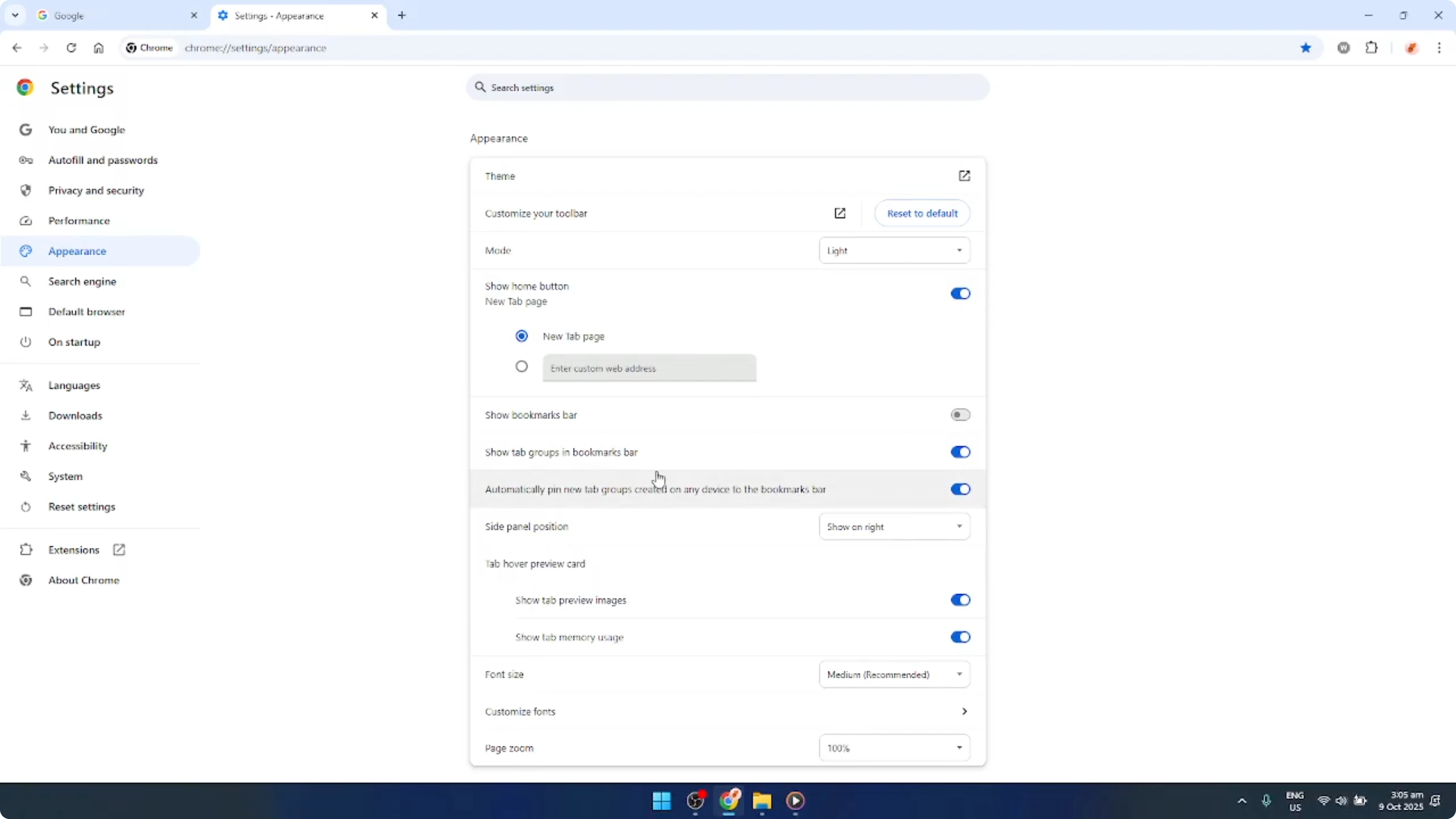 Screenshot from How To Always Show or Hide The Google Chrome Bookmarks Bar [2026 Guide] at 46s