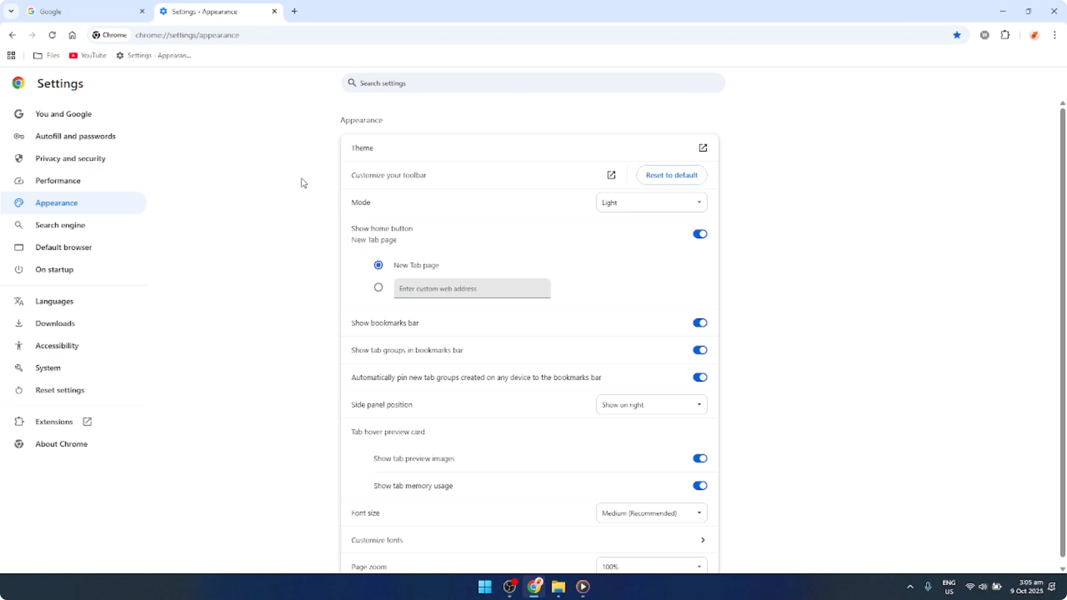 Screenshot from How To Always Show or Hide The Google Chrome Bookmarks Bar [2026 Guide] at 62s