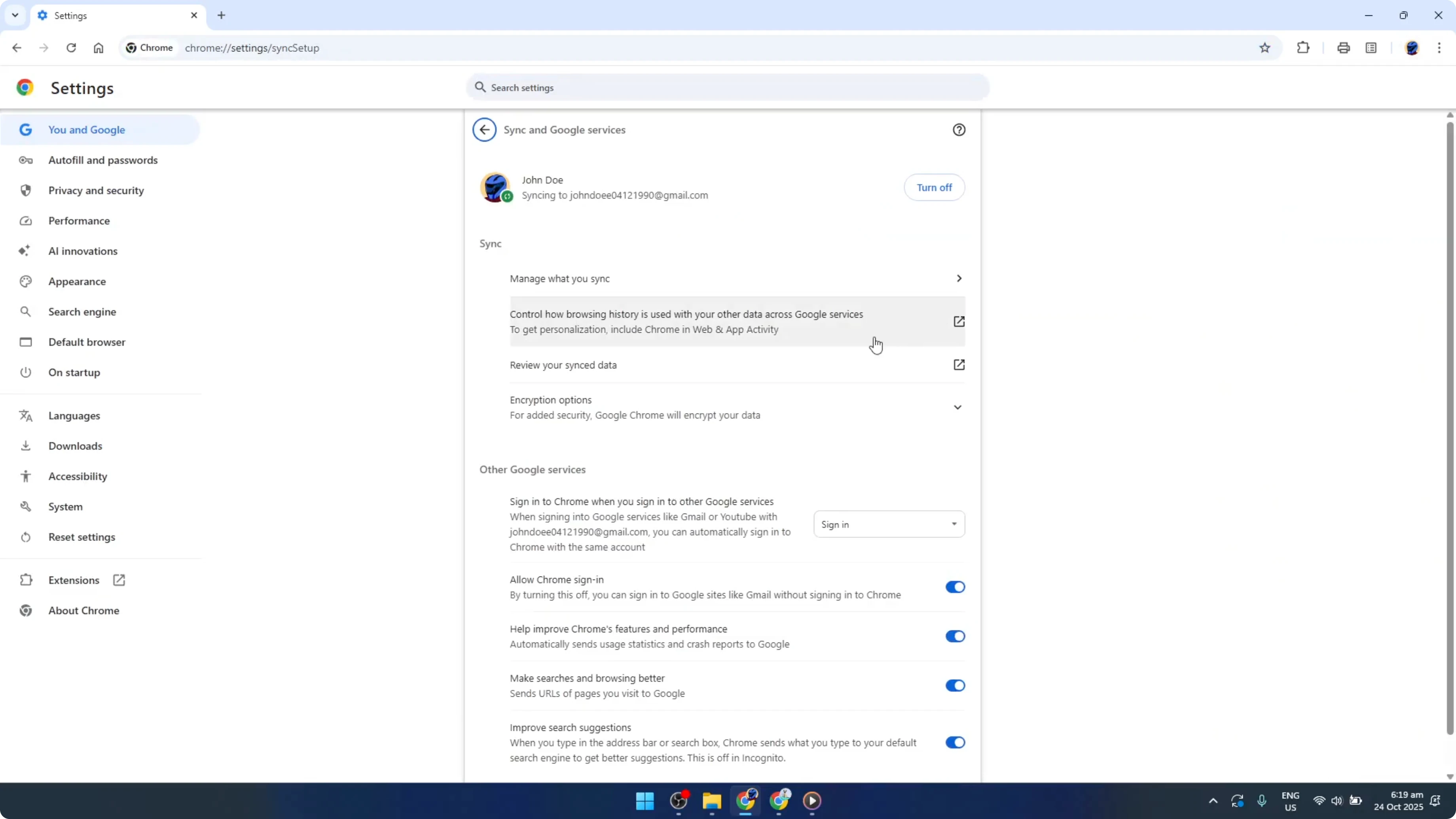 Screenshot from How To Sign Out of Your Google Account on Google Chrome [2026 Guide] at 49s