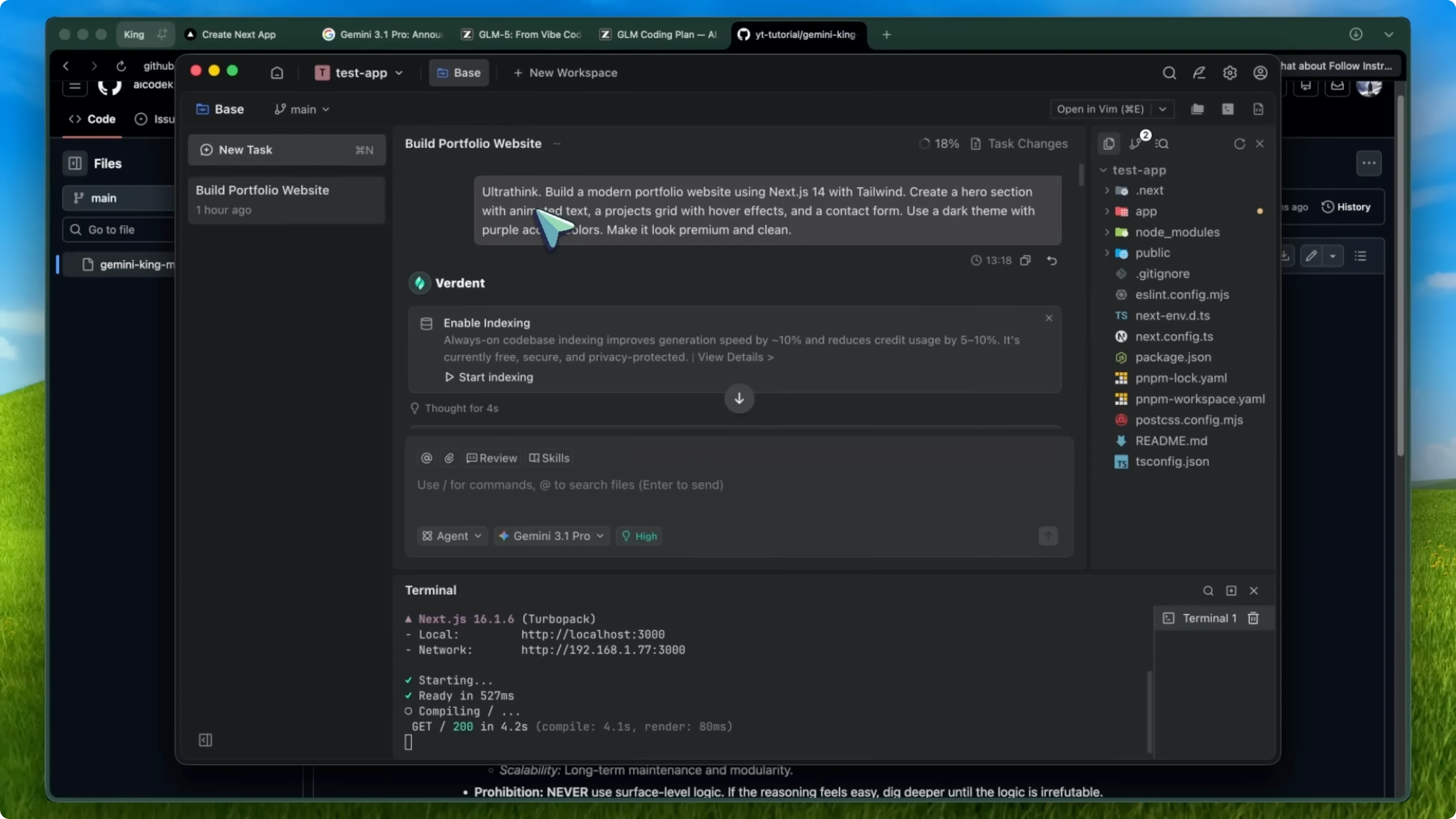 Screenshot from How This Simple Fix Transforms Gemini 3.1 Pro with GLM-5? at 163s
