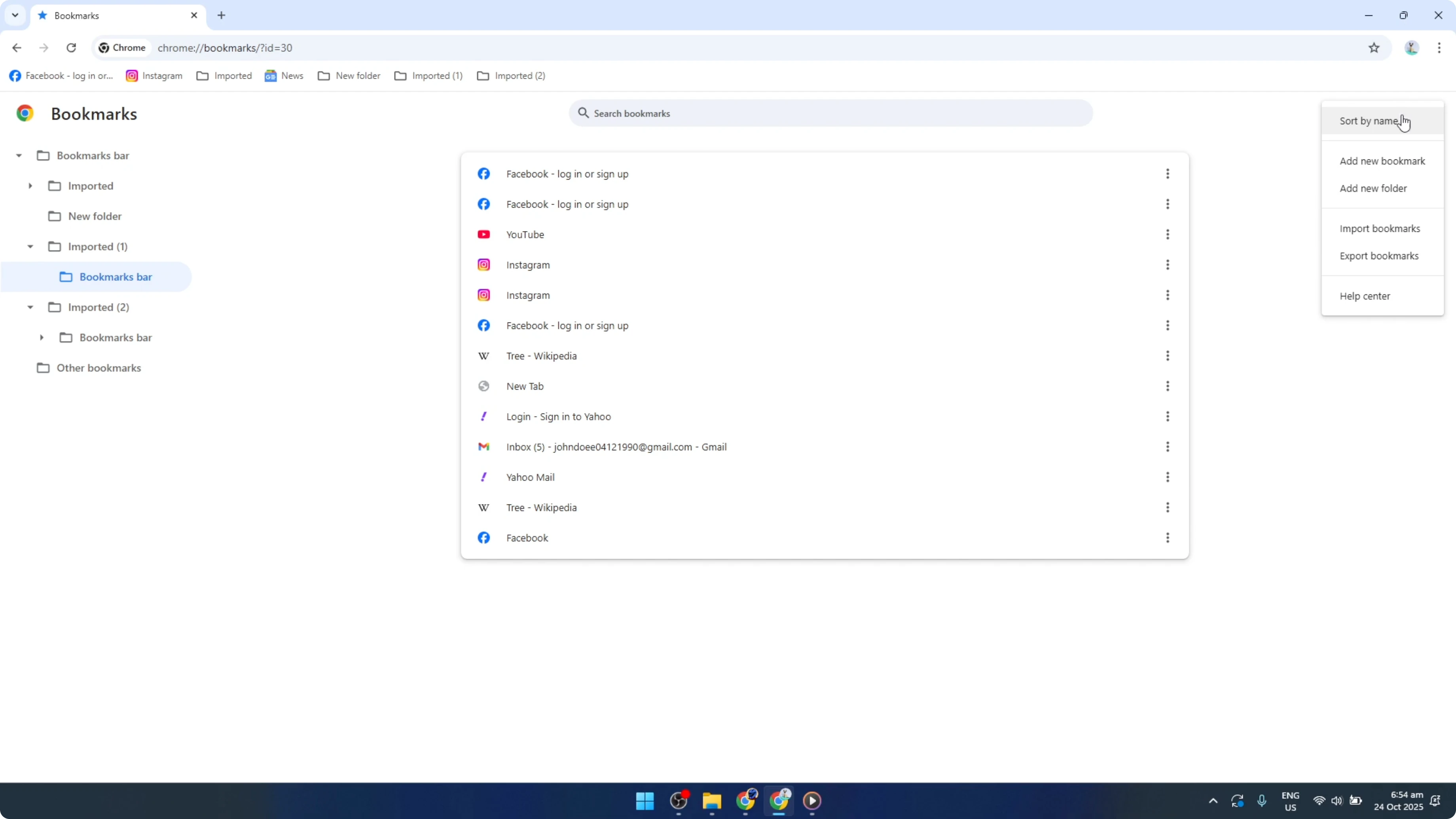Screenshot from How To Sort Bookmarks In Google Chrome Alphabetically [2026 Guide] at 104s