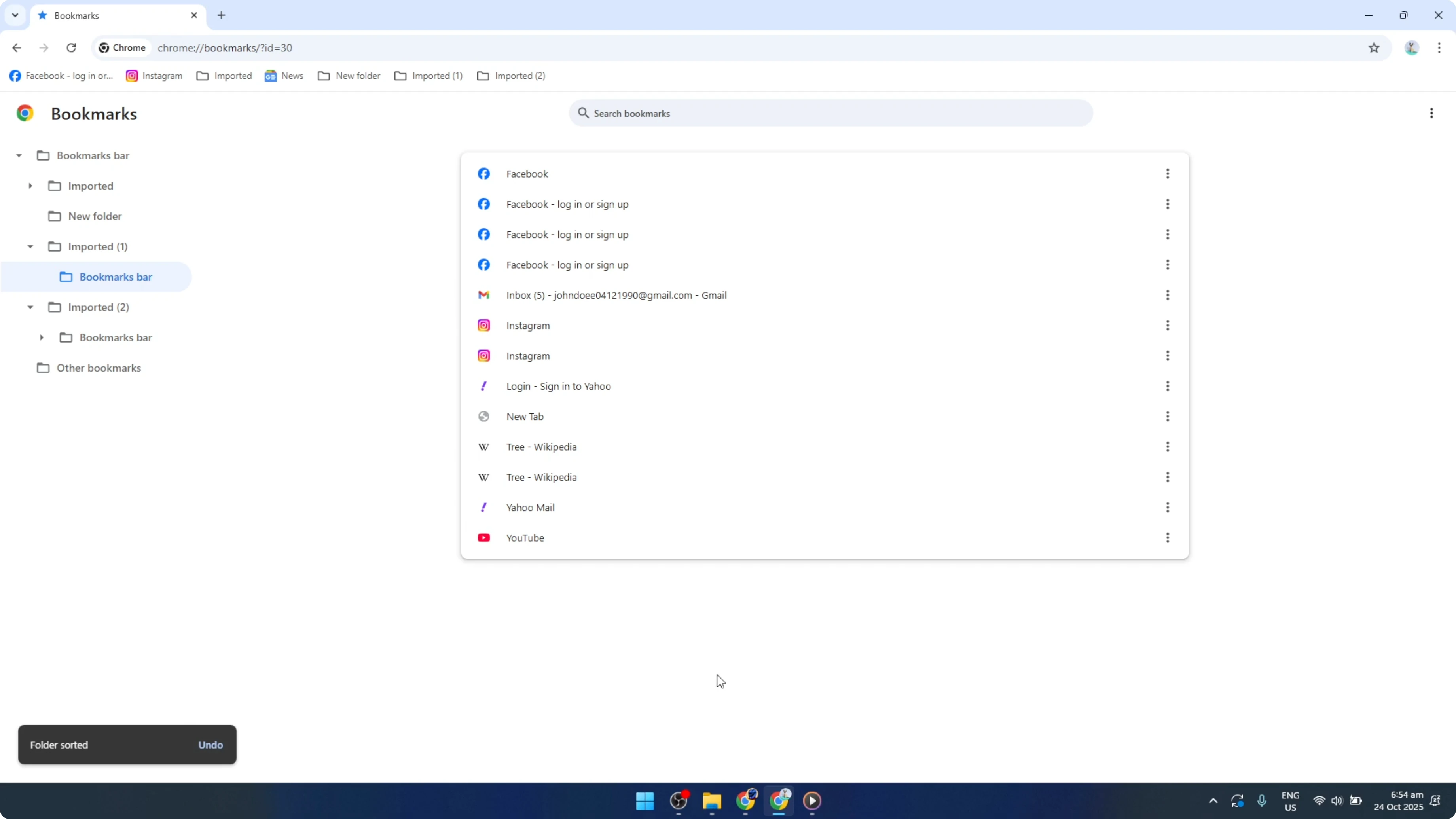 Screenshot from How To Sort Bookmarks In Google Chrome Alphabetically [2026 Guide] at 122s