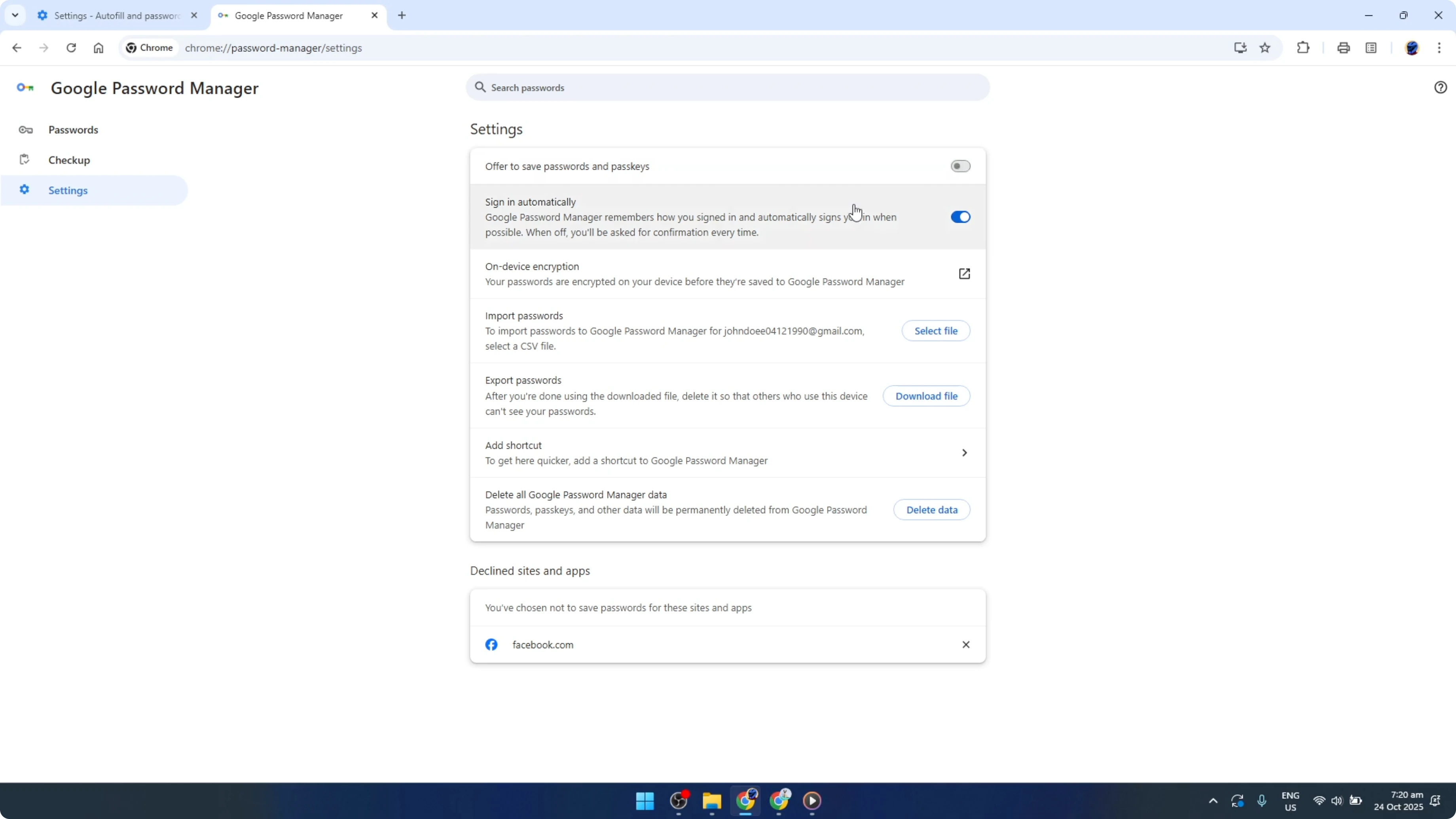 Screenshot from How To Stop Google Chrome From Asking to Save Passwords [2026 Guide] at 112s