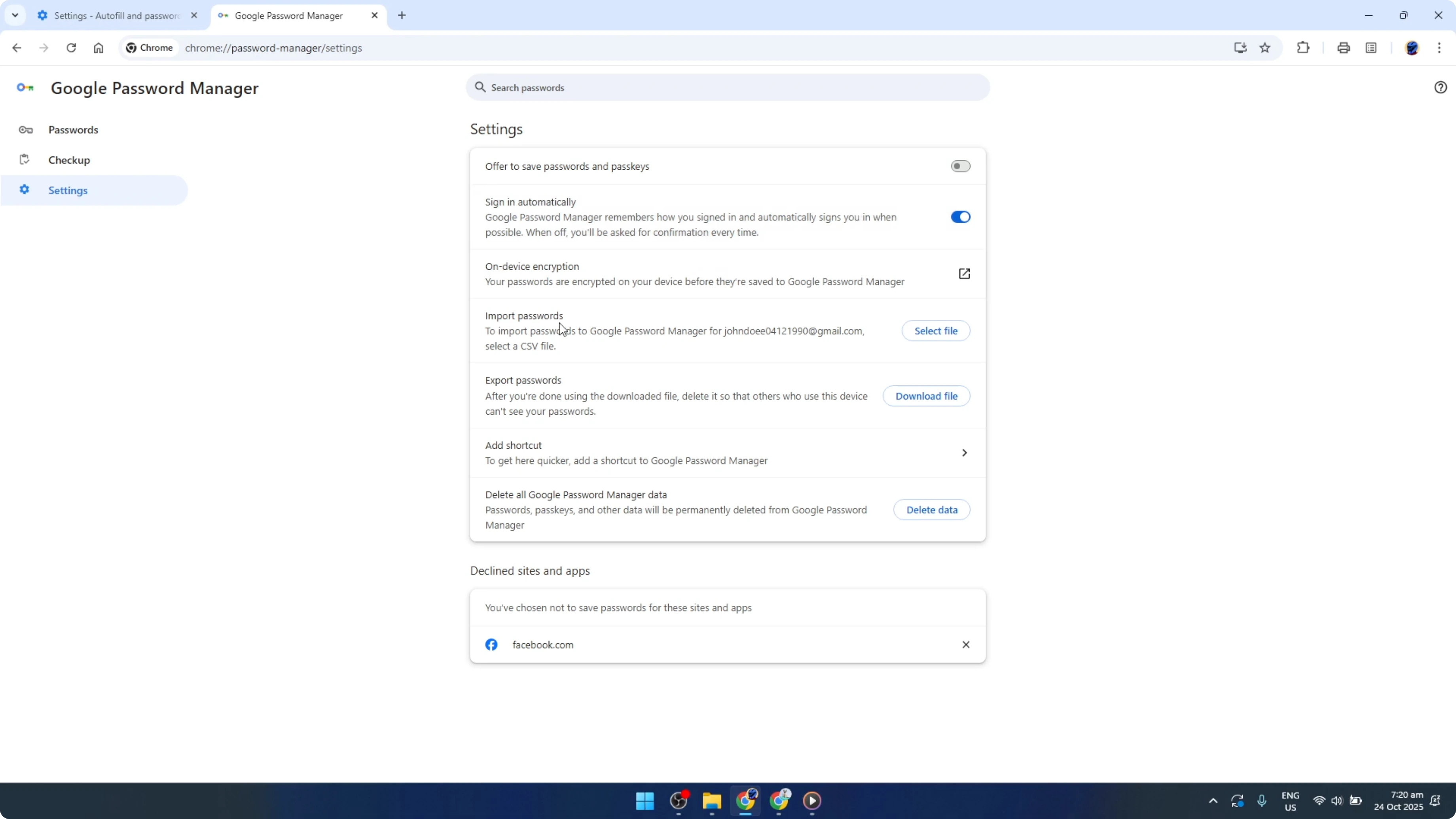 Screenshot from How To Stop Google Chrome From Asking to Save Passwords [2026 Guide] at 116s