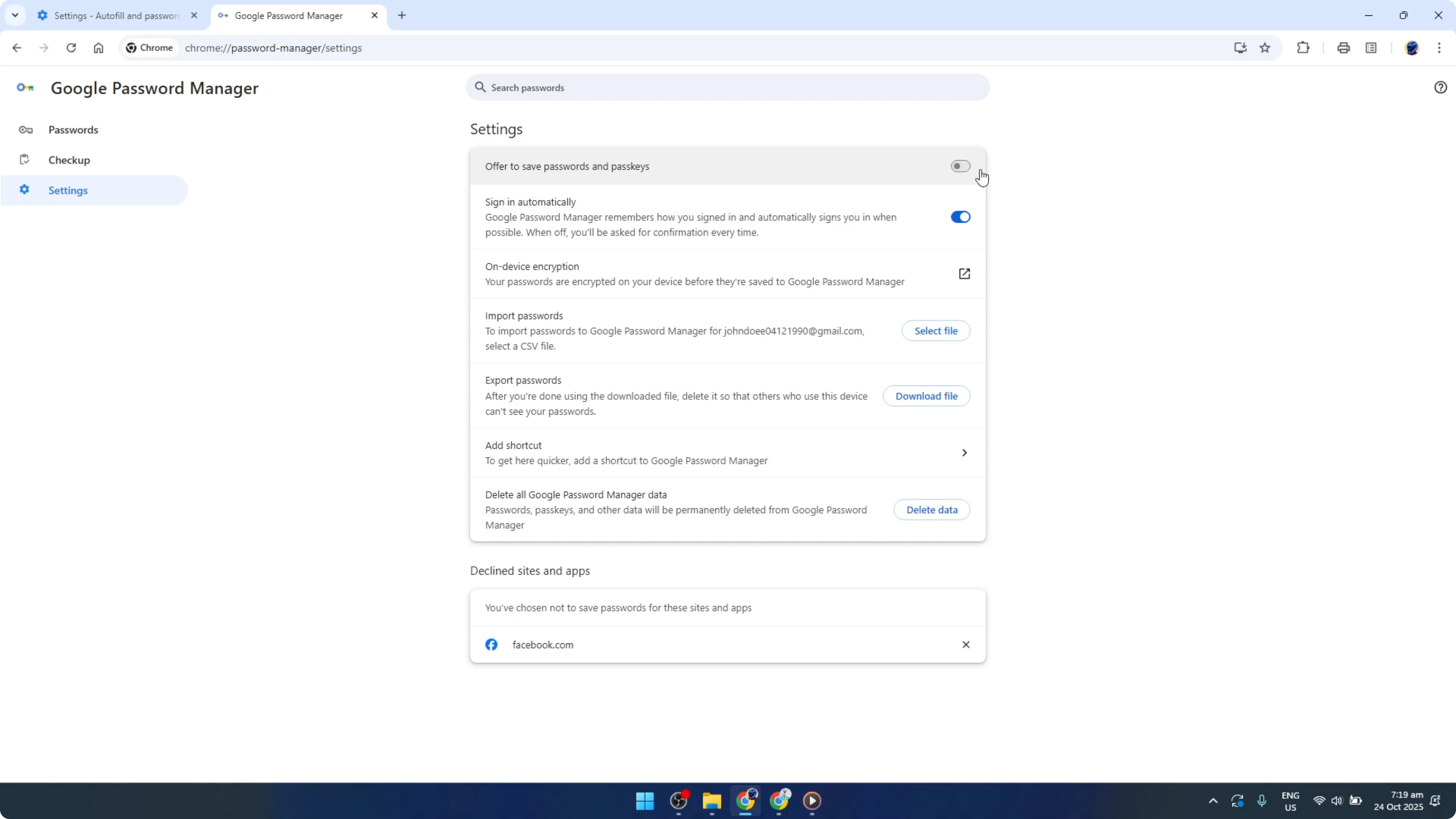 Screenshot from How To Stop Google Chrome From Asking to Save Passwords [2026 Guide] at 96s
