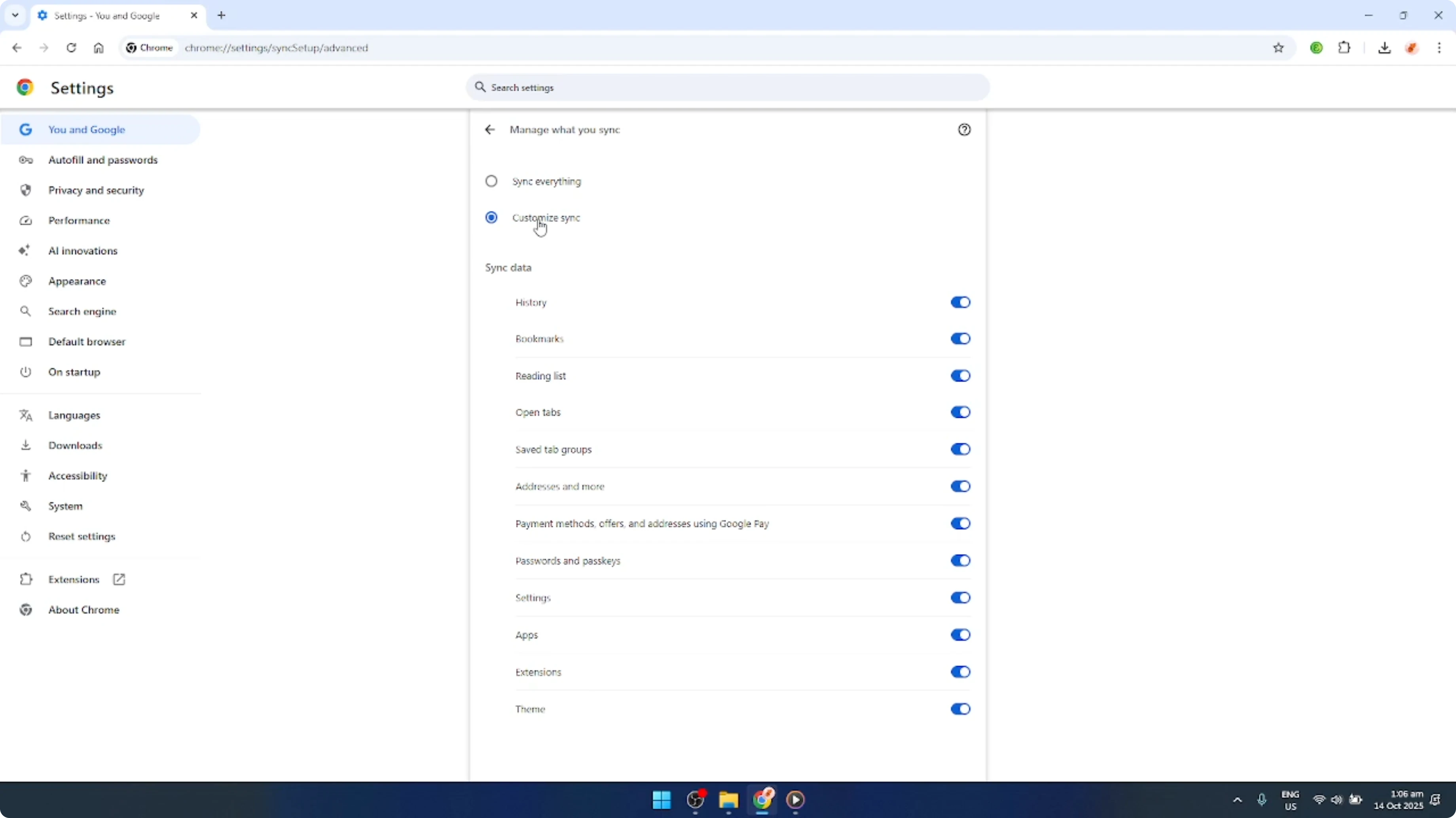 Screenshot from How To Sync Google Chrome Extensions Chromium [2026 Guide] at 125s