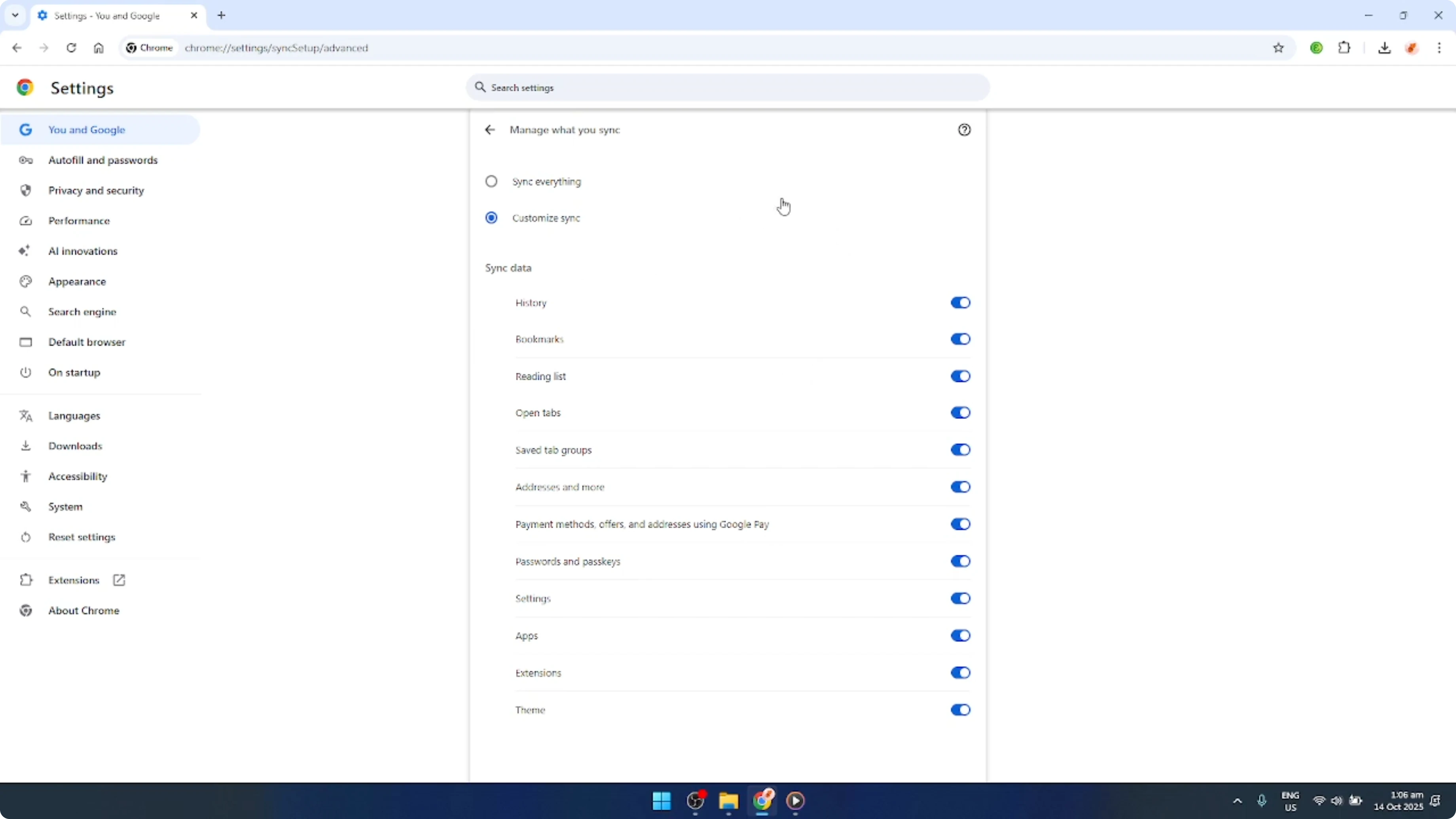 Screenshot from How To Sync Google Chrome Extensions Chromium [2026 Guide] at 76s