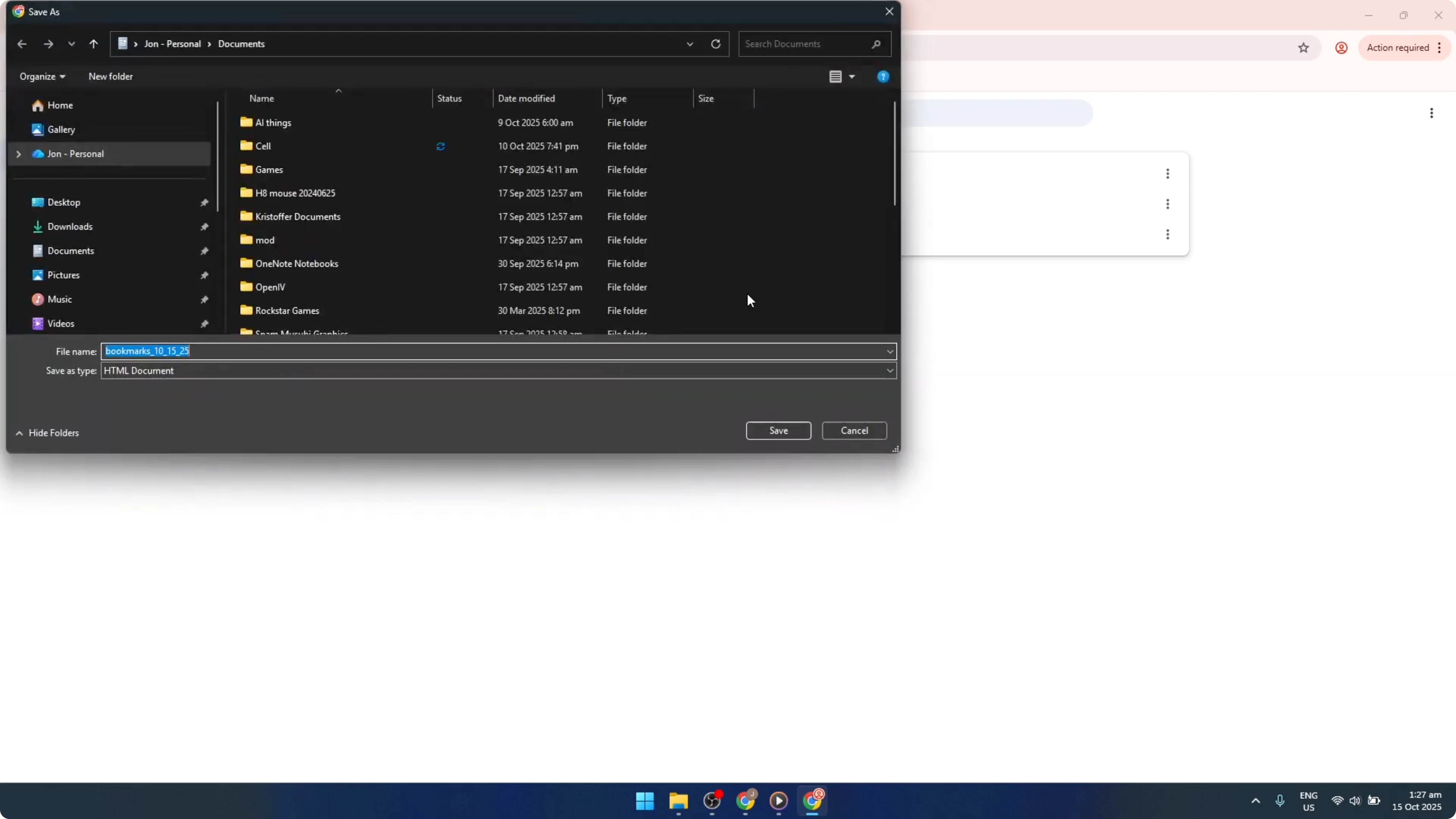 Screenshot from How To Get Or Transfer Bookmarks From One Google Chrome Account To Another [2026 Guide] at 74s