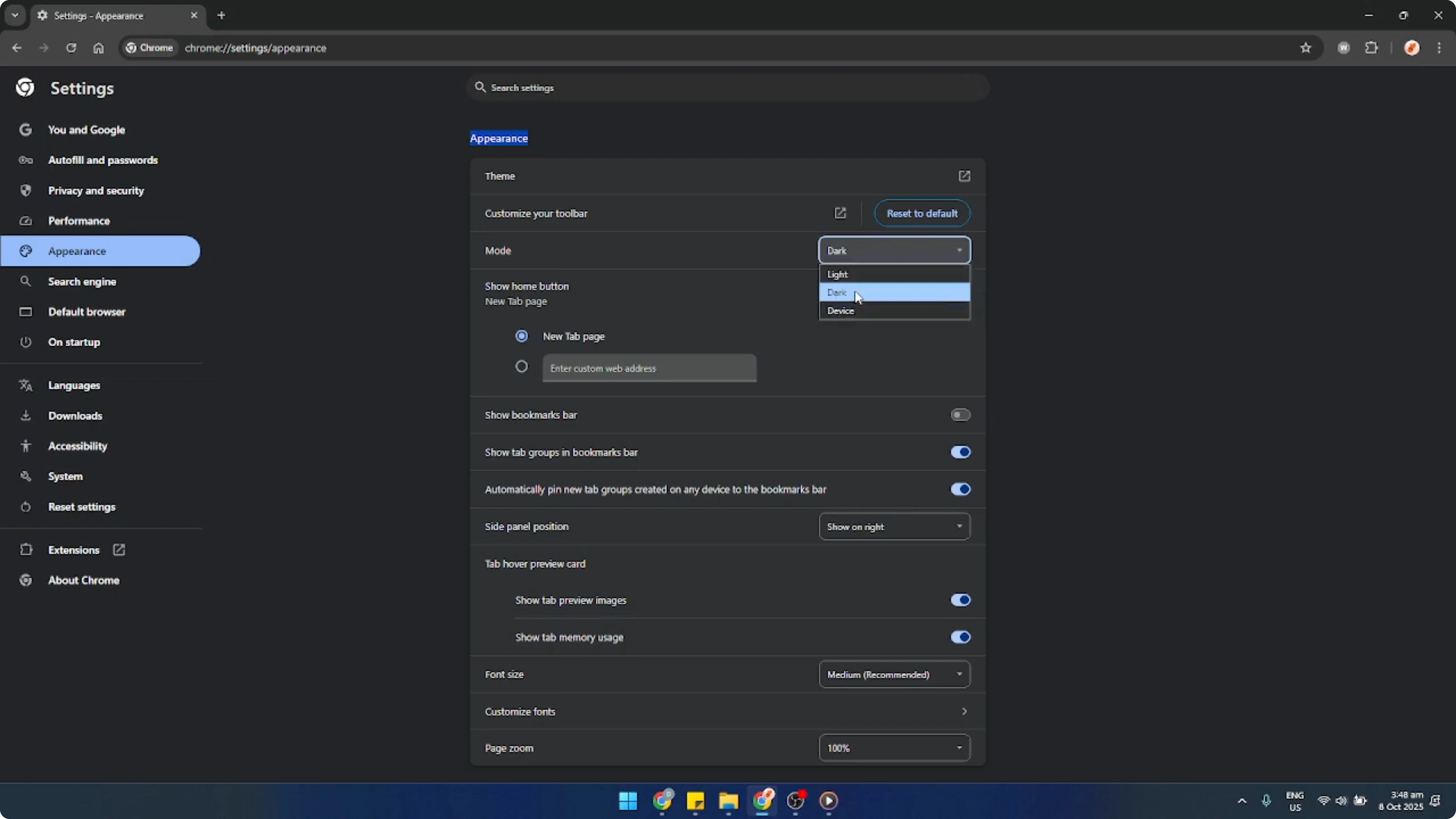 Screenshot from How To Turn Off Dark Mode Google Chrome [2026 Guide] at 95s