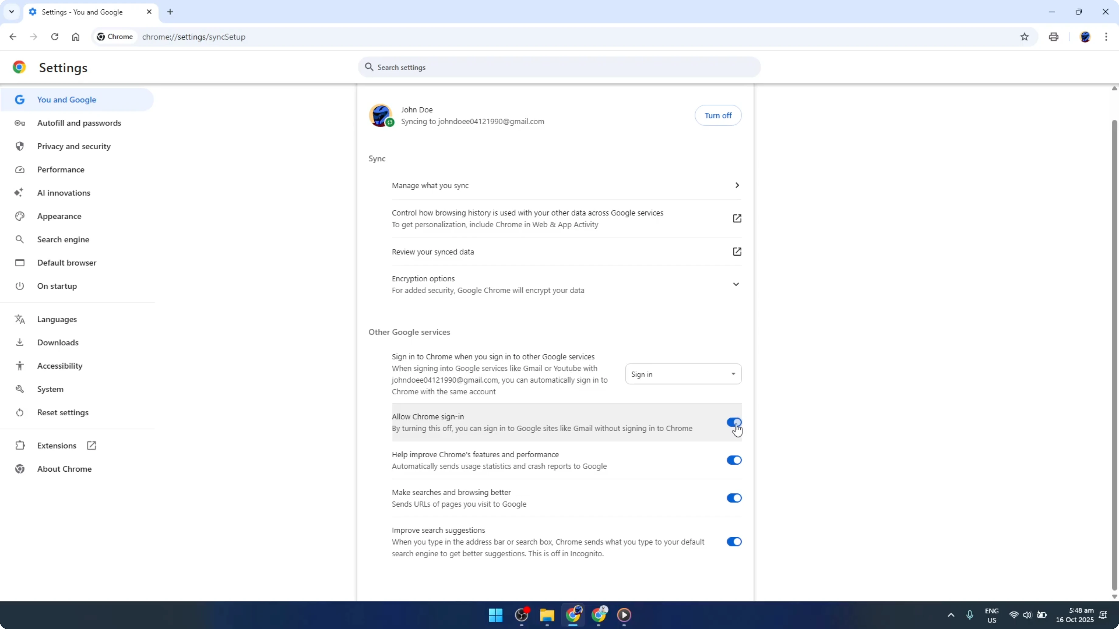 Screenshot from How To Turn Off Google Chrome Auto Sign-In [2026 Guide] at 117s