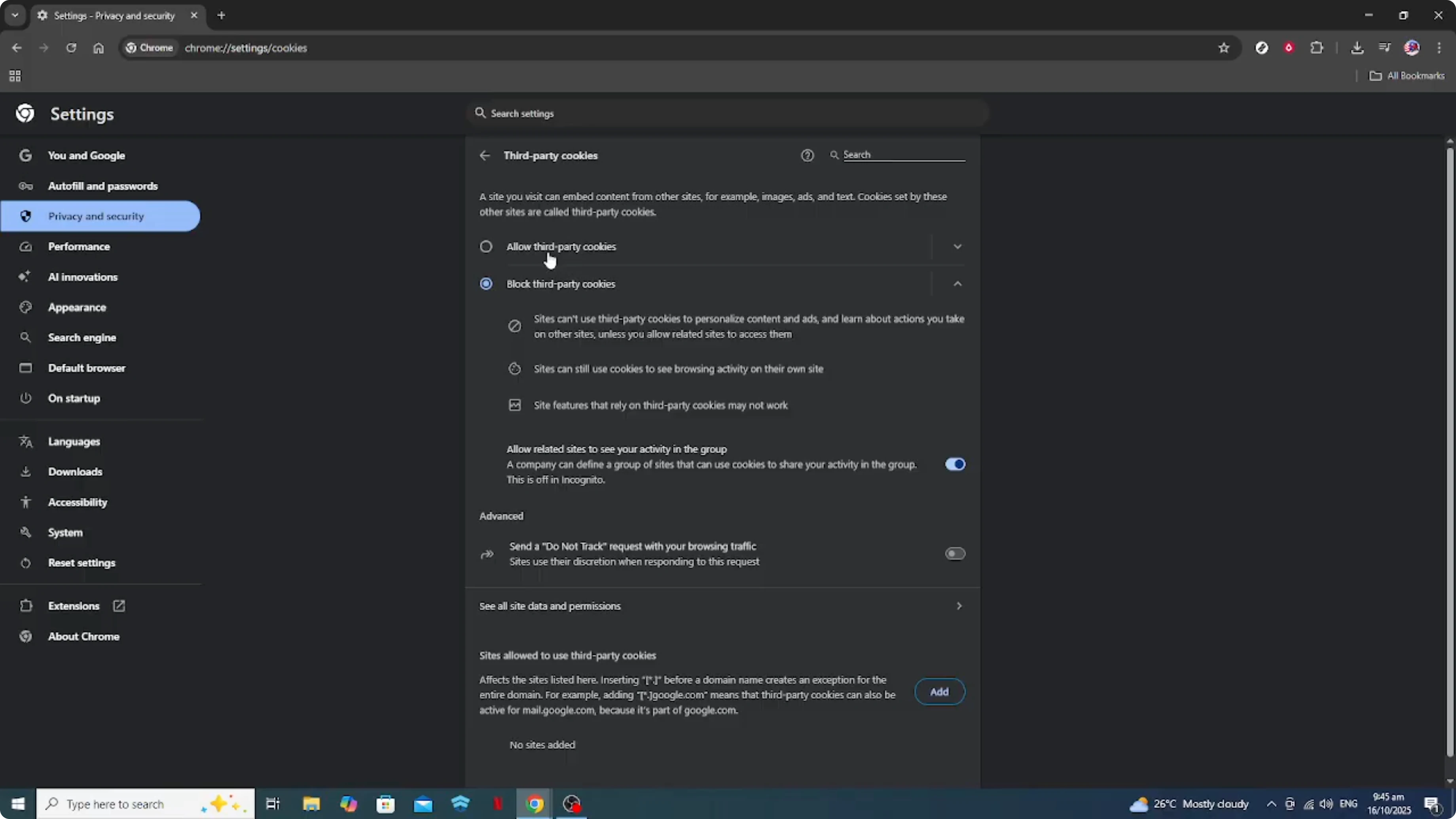 Screenshot from How To View All Cookies On Google Chrome [2026 Guide] at 99s