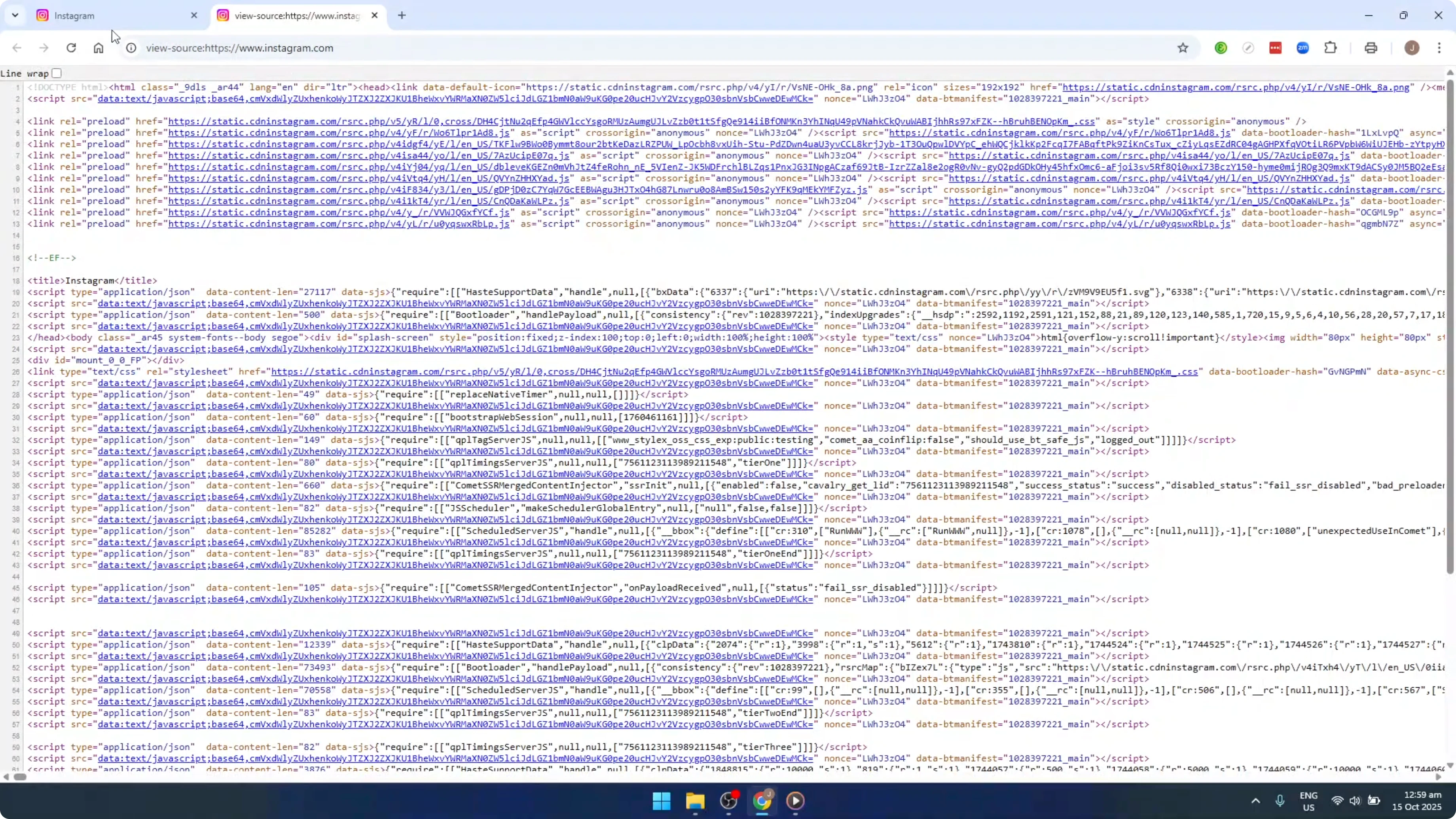Screenshot from How To View Website Source Code With Google Chrome Web Browser [2026 Guide] at 50s