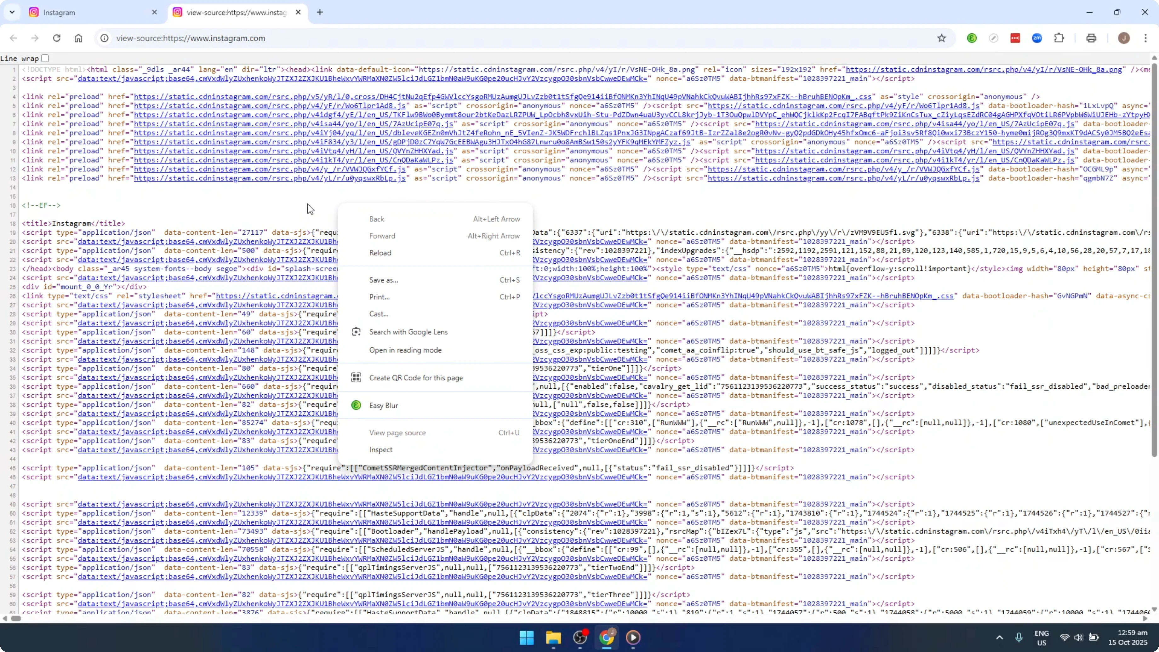 Screenshot from How To View Website Source Code With Google Chrome Web Browser [2026 Guide] at 67s