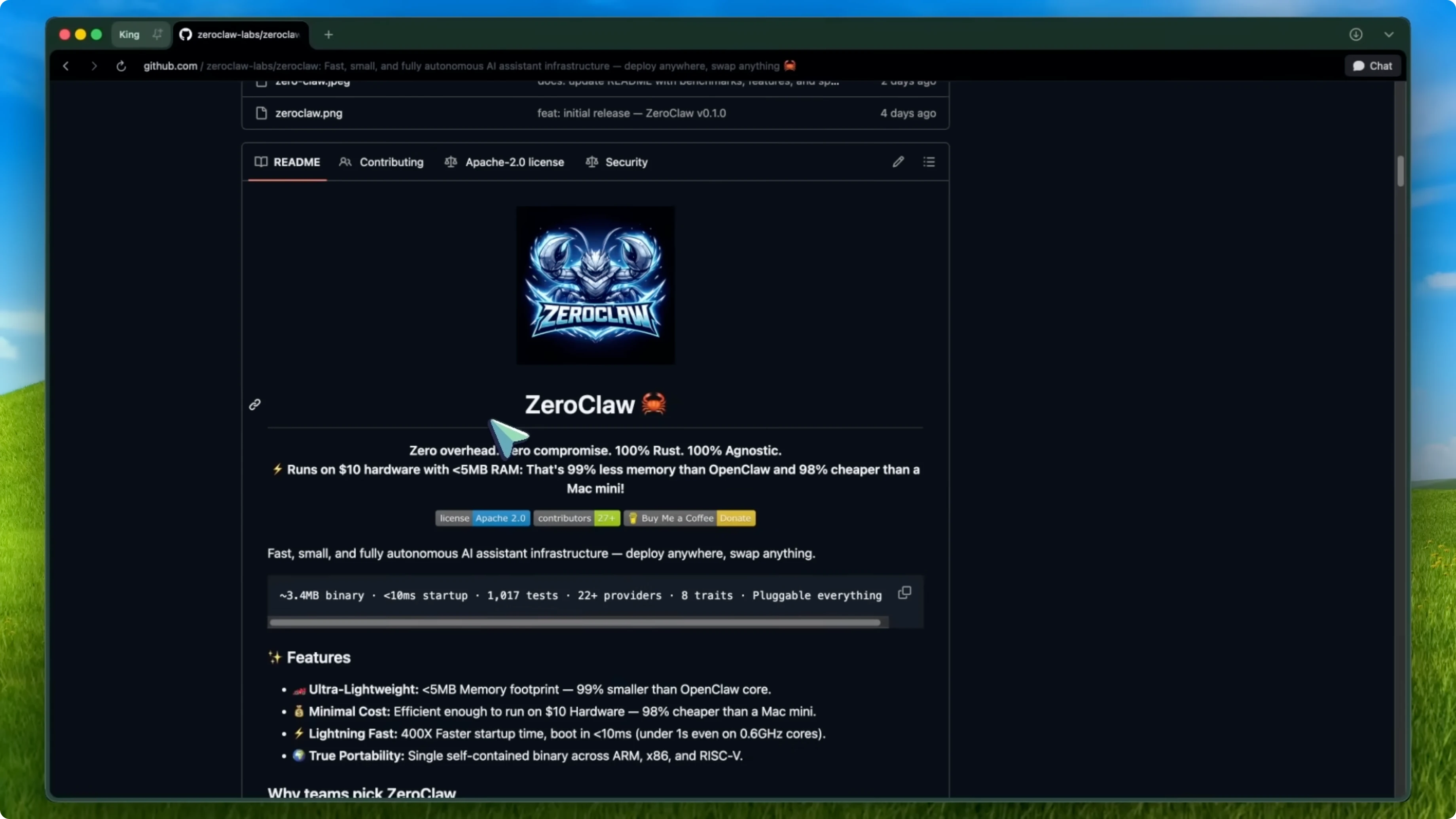Screenshot from ZeroClaw: Could This Be the Best OpenClaw Alternative? at 16s
