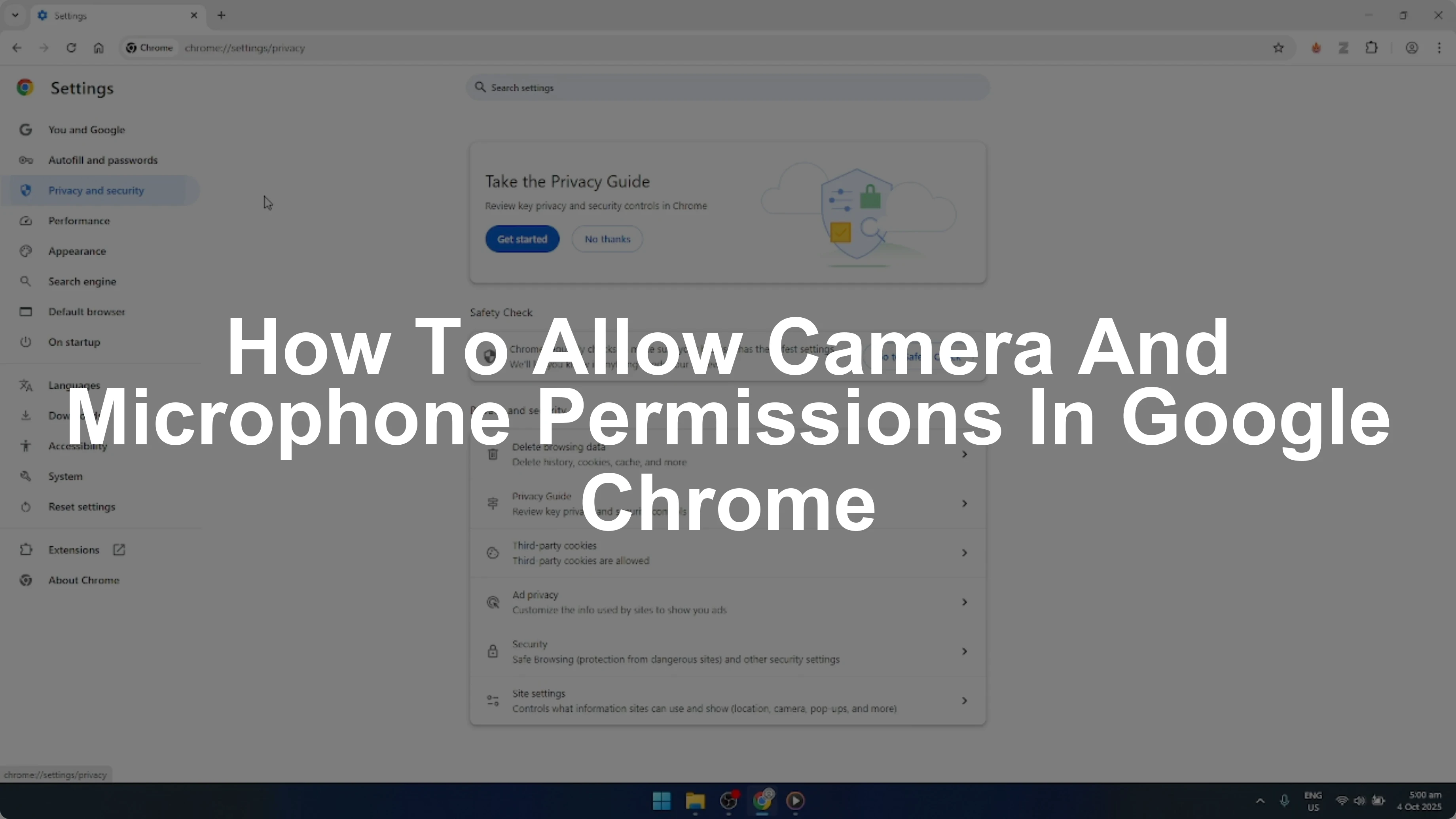 How To Allow Camera And Microphone Permissions In Google Chrome [2026 Guide]