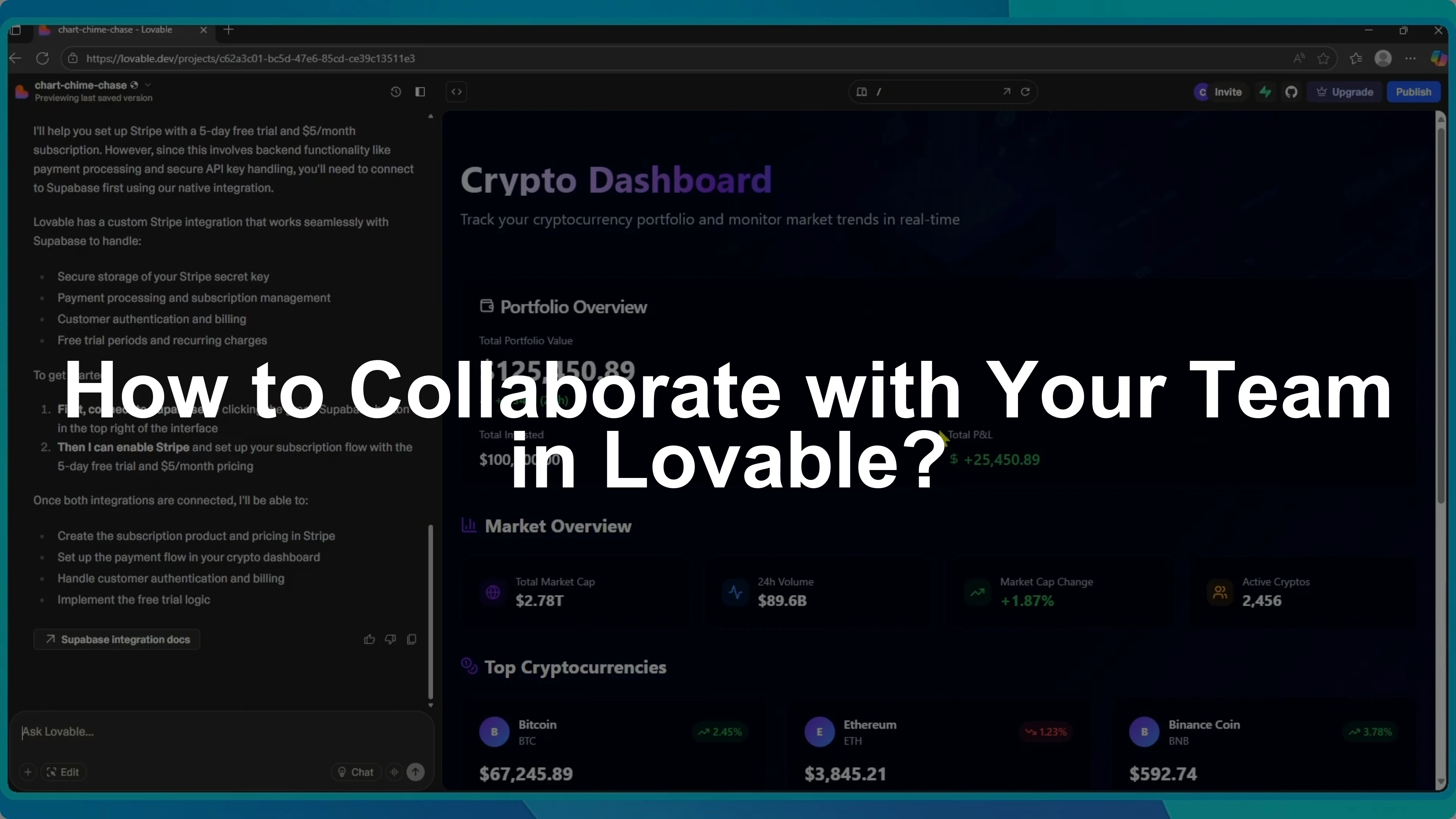 How to Collaborate with Your Team in Lovable?