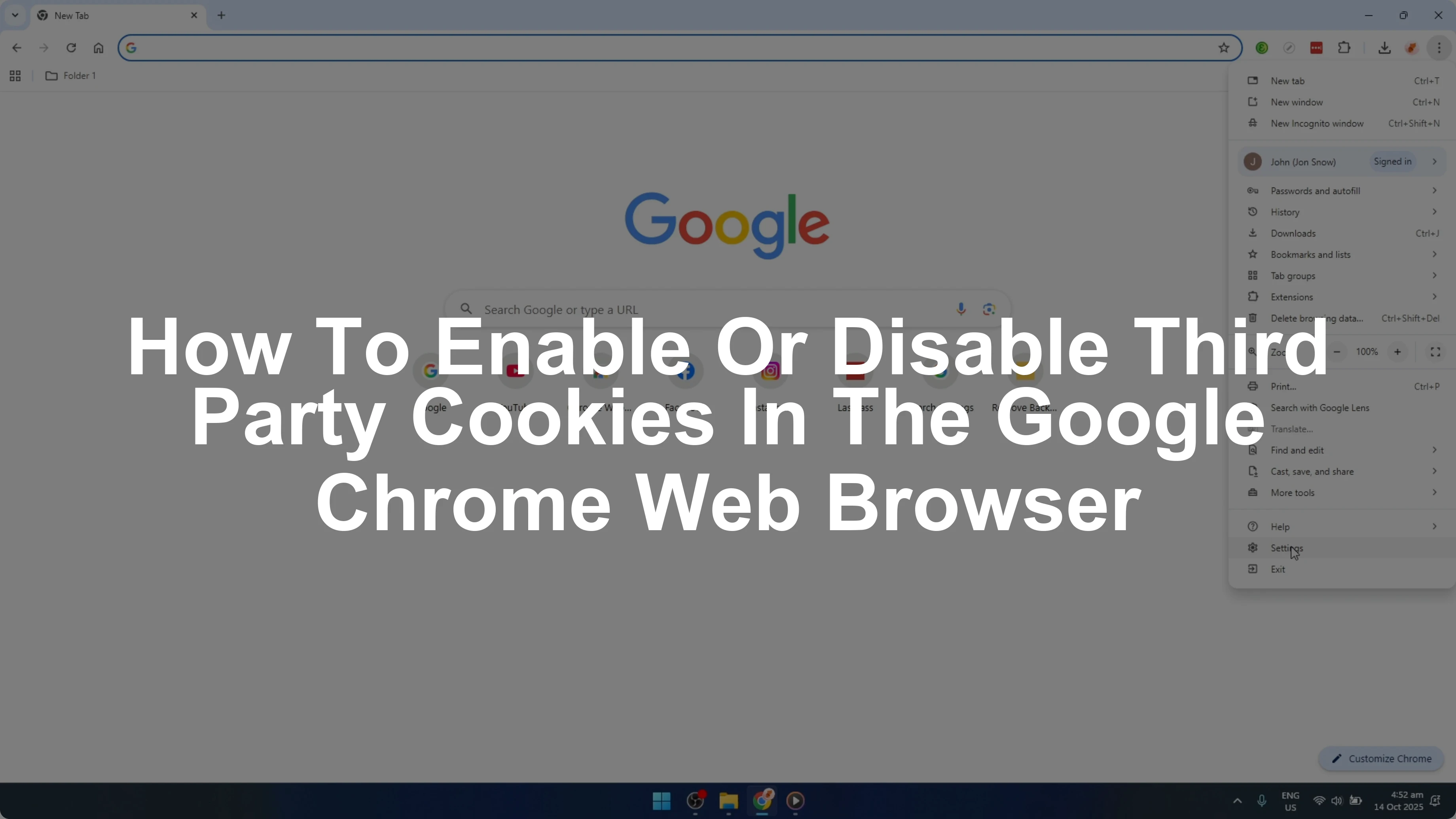 How To Enable Or Disable Third Party Cookies In The Google Chrome Web Browser [2026 Guide]