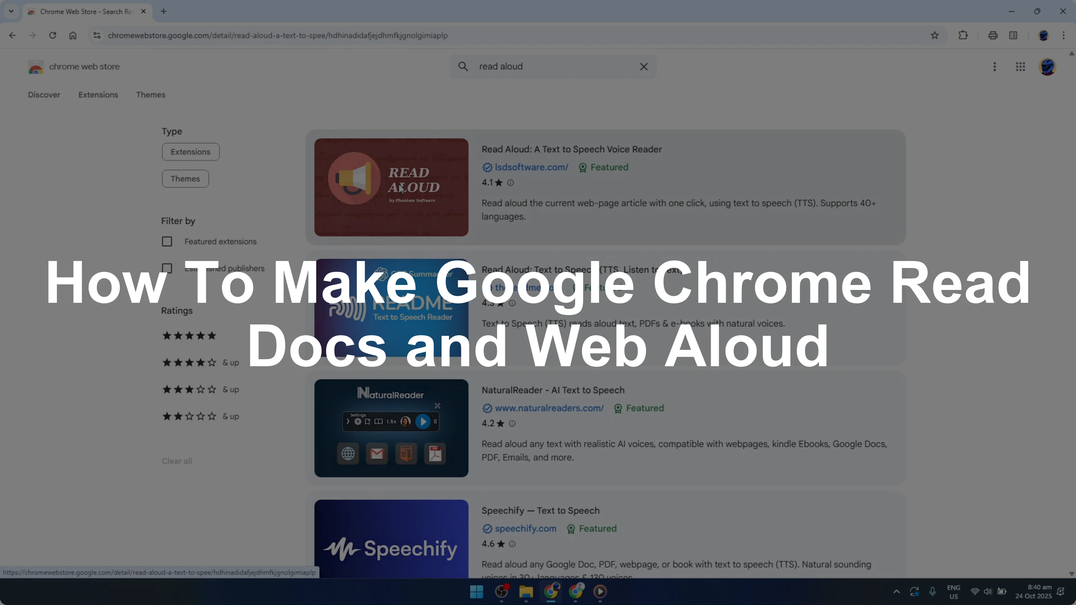 How To Make Google Chrome Read Docs and Web Aloud [2026 Guide]