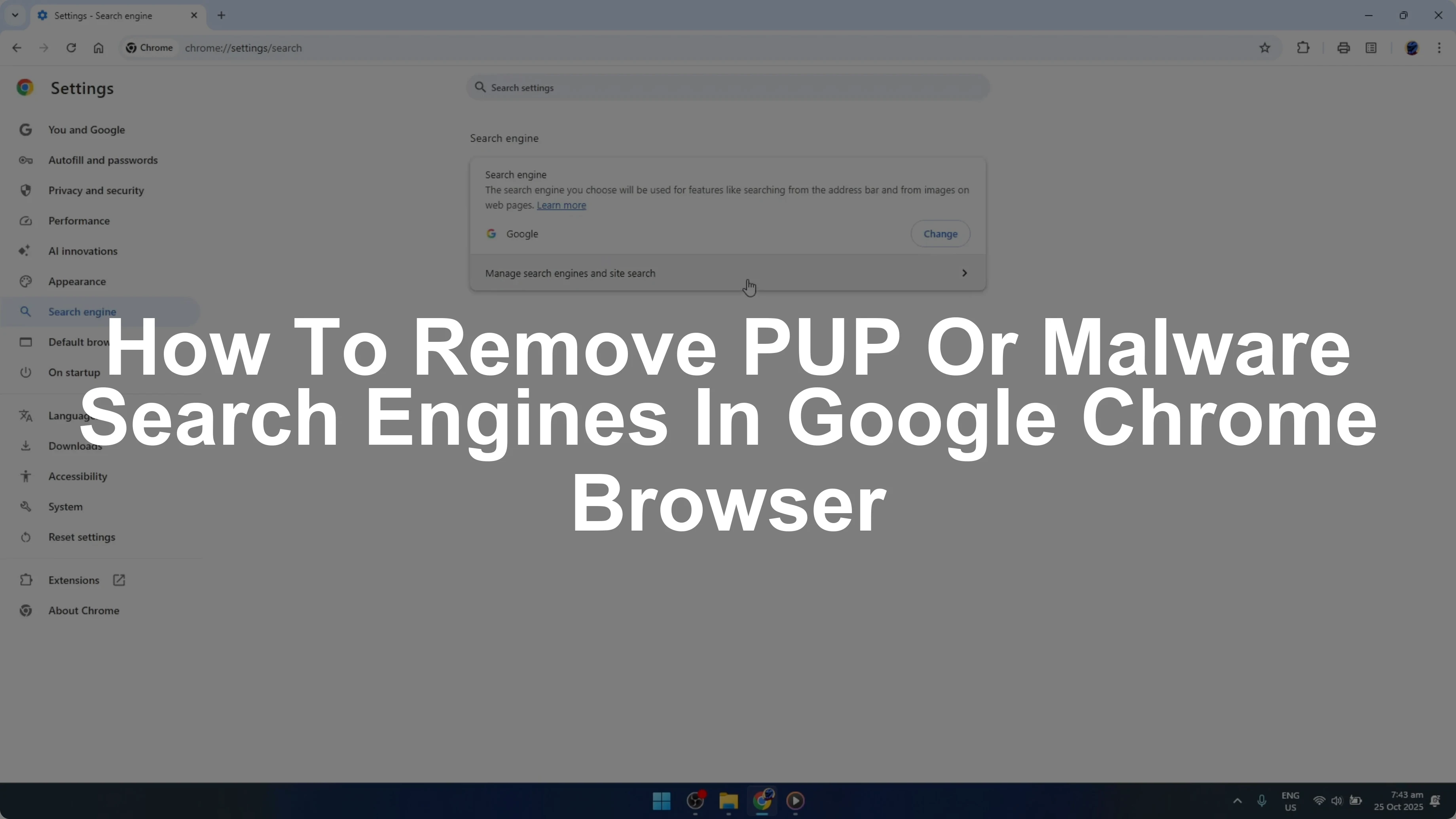 How To Remove PUP Or Malware Search Engines In Google Chrome Browser [2026 Guide]