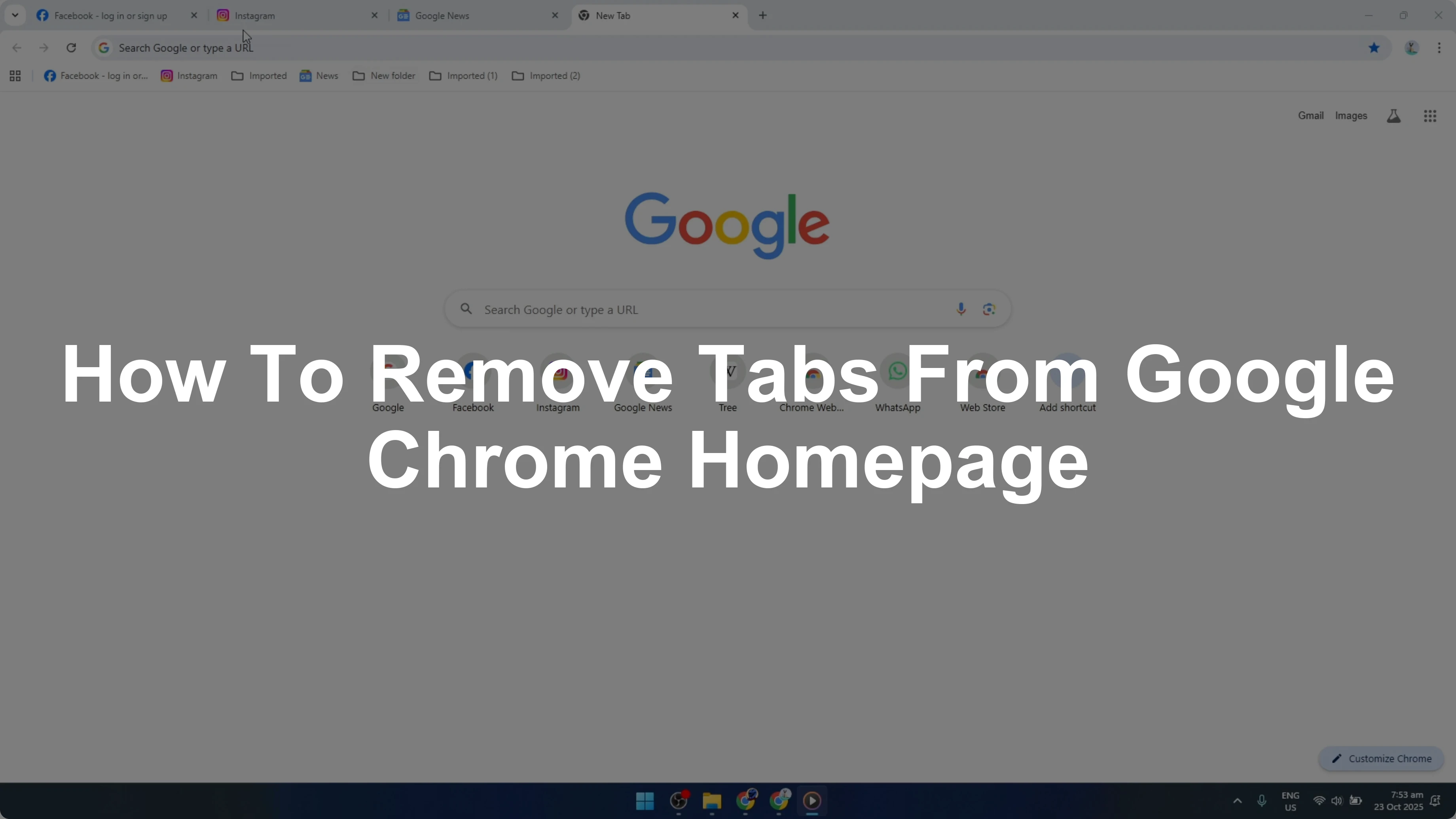 How To Remove Tabs From Google Chrome Homepage [2026 Guide]