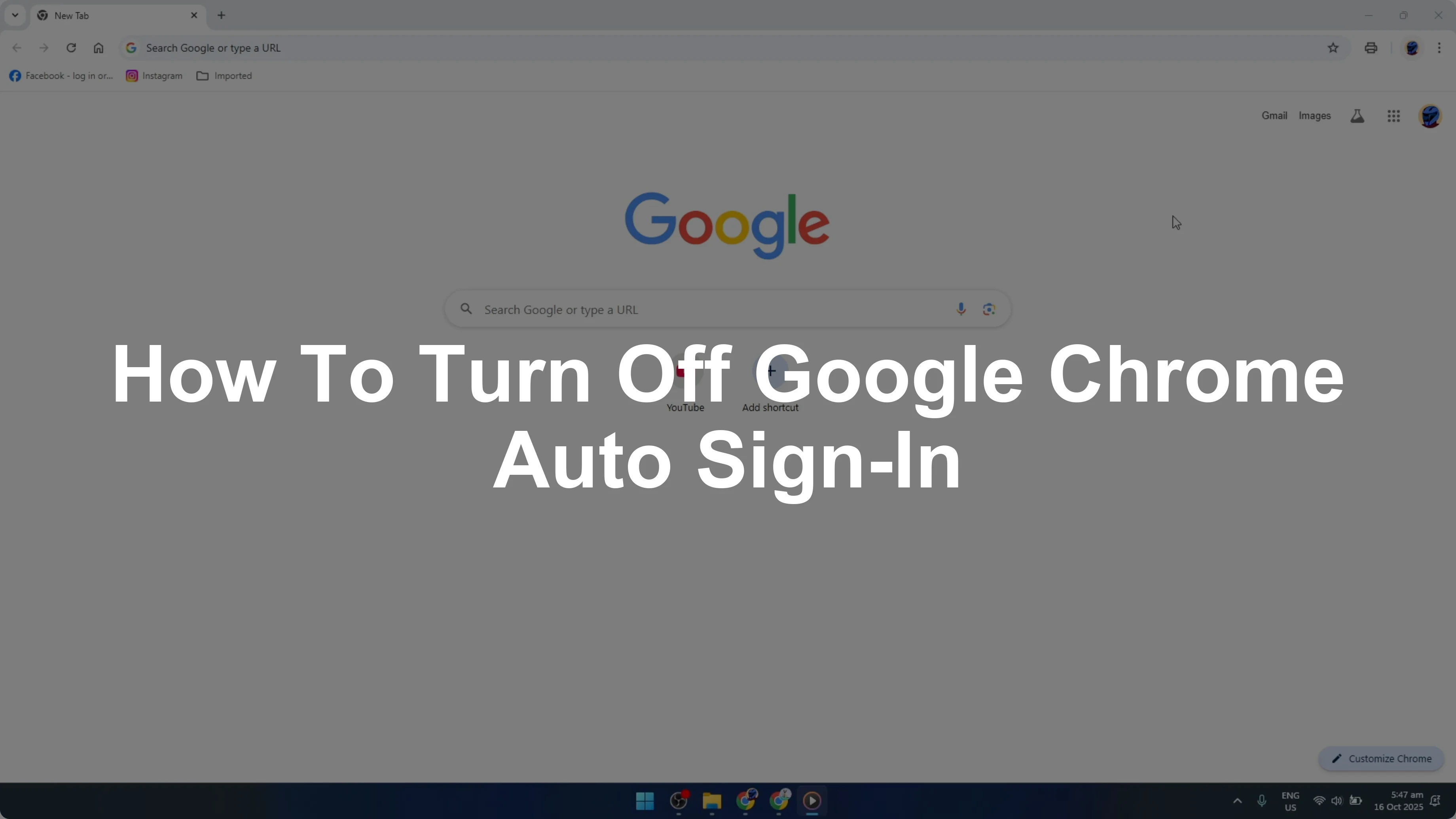 How To Turn Off Google Chrome Auto Sign-In [2026 Guide]