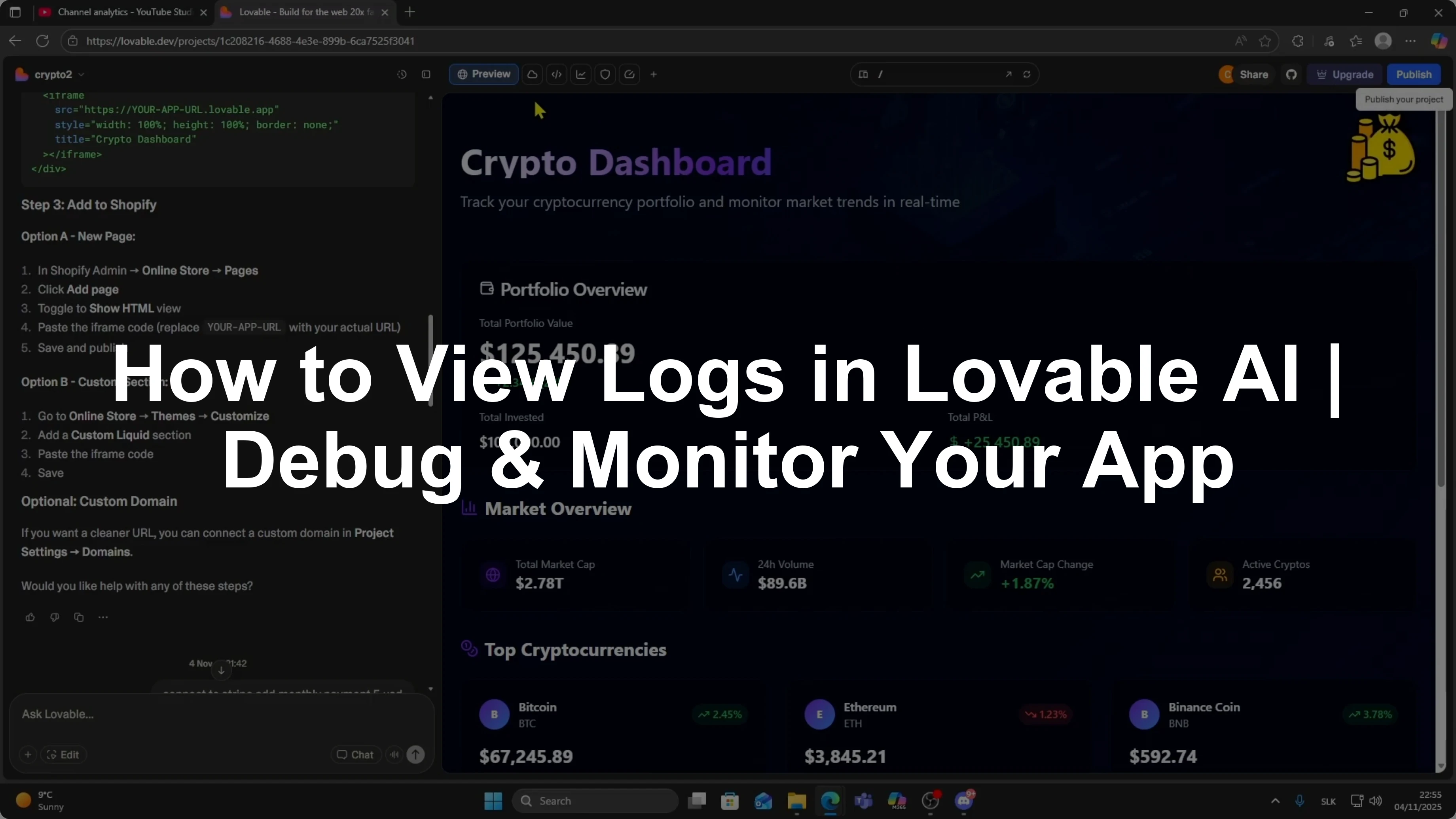How to View Logs in Lovable AI | Debug & Monitor Your App
